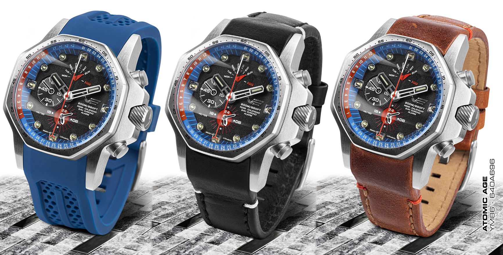 Vostok Europe YM86-640A696BL zegarek męski Atomic Age - miniatura 6