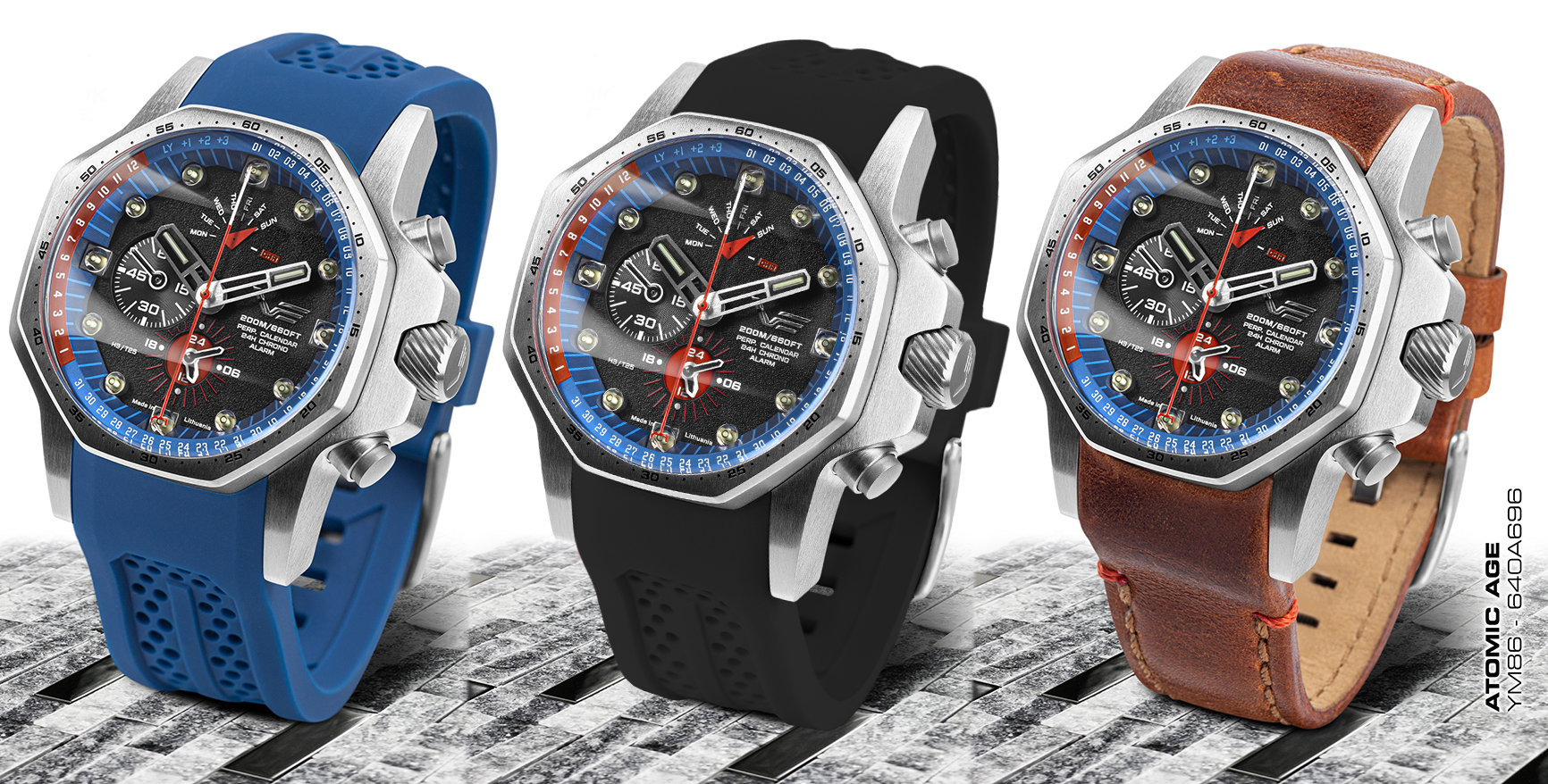 Vostok Europe YM86-640A696SB zegarek męski Atomic Age - miniatura 6