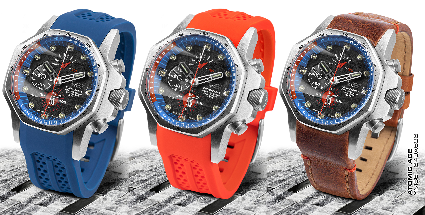 Vostok Europe YM86-640A696SR zegarek męski Atomic Age - miniatura 6