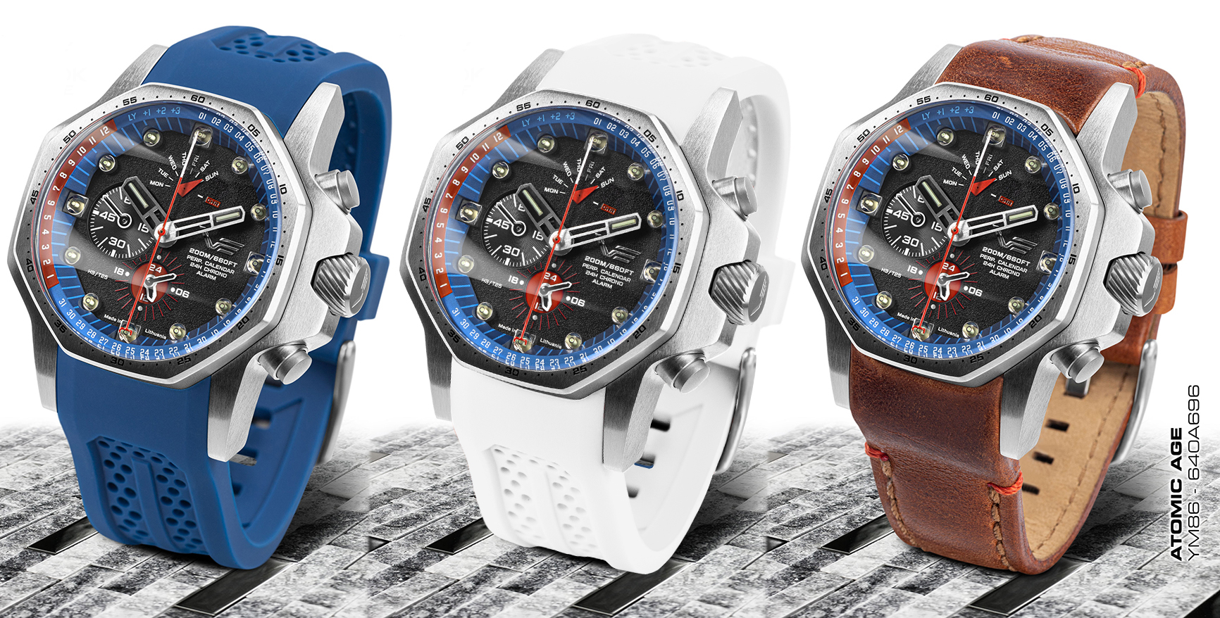 Vostok Europe YM86-640A696SW zegarek męski Atomic Age - miniatura 6