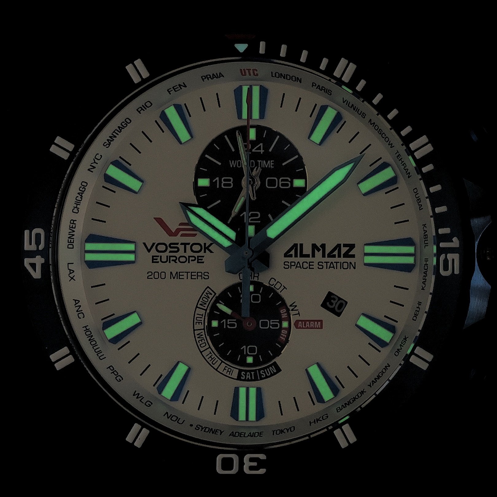 Vostok Europe YM8J-320D657 zegarek niebieski klasyczny Almaz pasek - miniatura 5