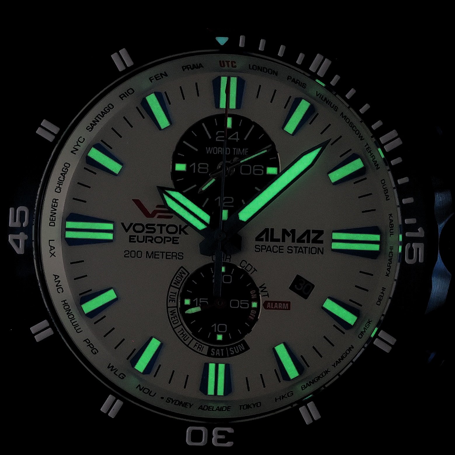 Vostok Europe YM8J-320D657S zegarek niebieski klasyczny Almaz pasek - miniatura 5