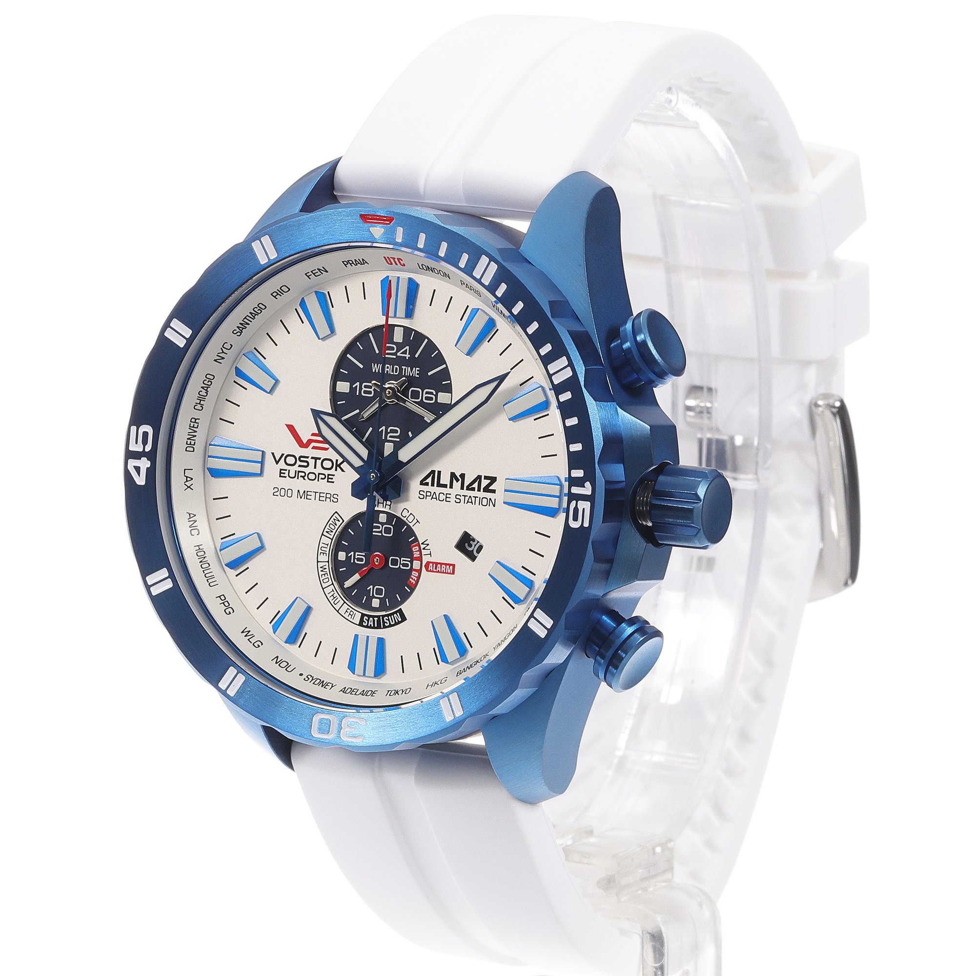 Vostok Europe YM8J-320D657SW zegarek niebieski klasyczny Almaz pasek - miniatura 2