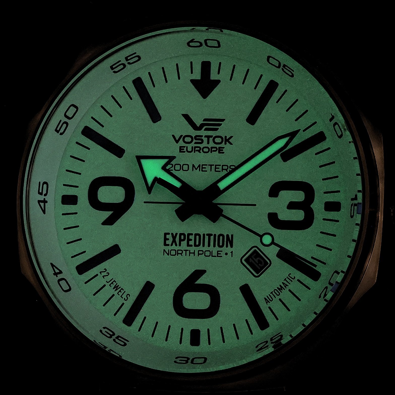 Vostok Europe YN55-595B641B zegarek różowe złoto klasyczny Expedition bransoleta - miniatura 5