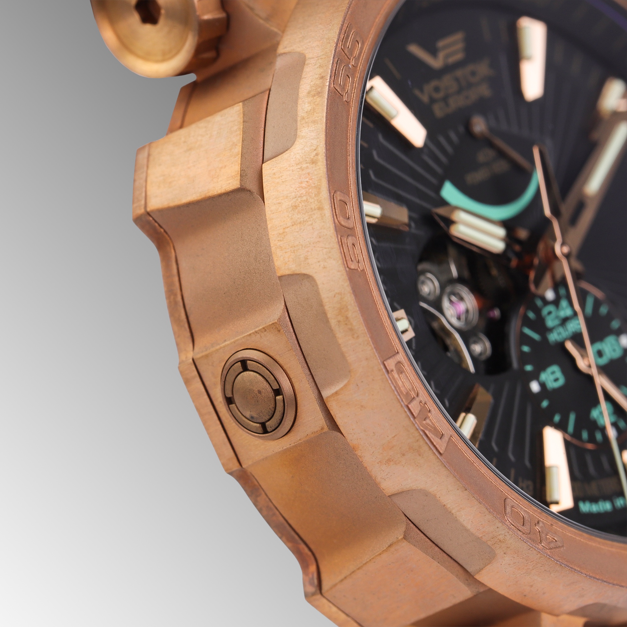 Vostok Europe YN84-575O540 Energia Rocket Energia Rocket Bronze Automatic pasek - miniatura 14