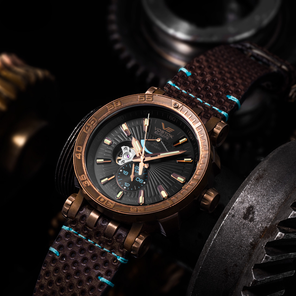Vostok Europe YN84-575O540S męski zegarek Energia Rocket pasek - miniatura 3