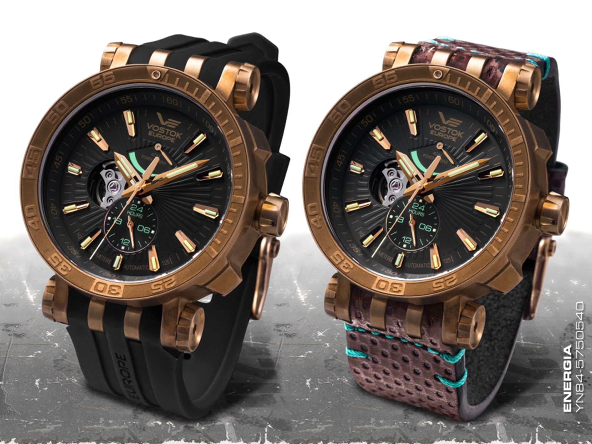 Vostok Europe YN84-575O540S zegarek męski Energia Rocket - miniatura 2