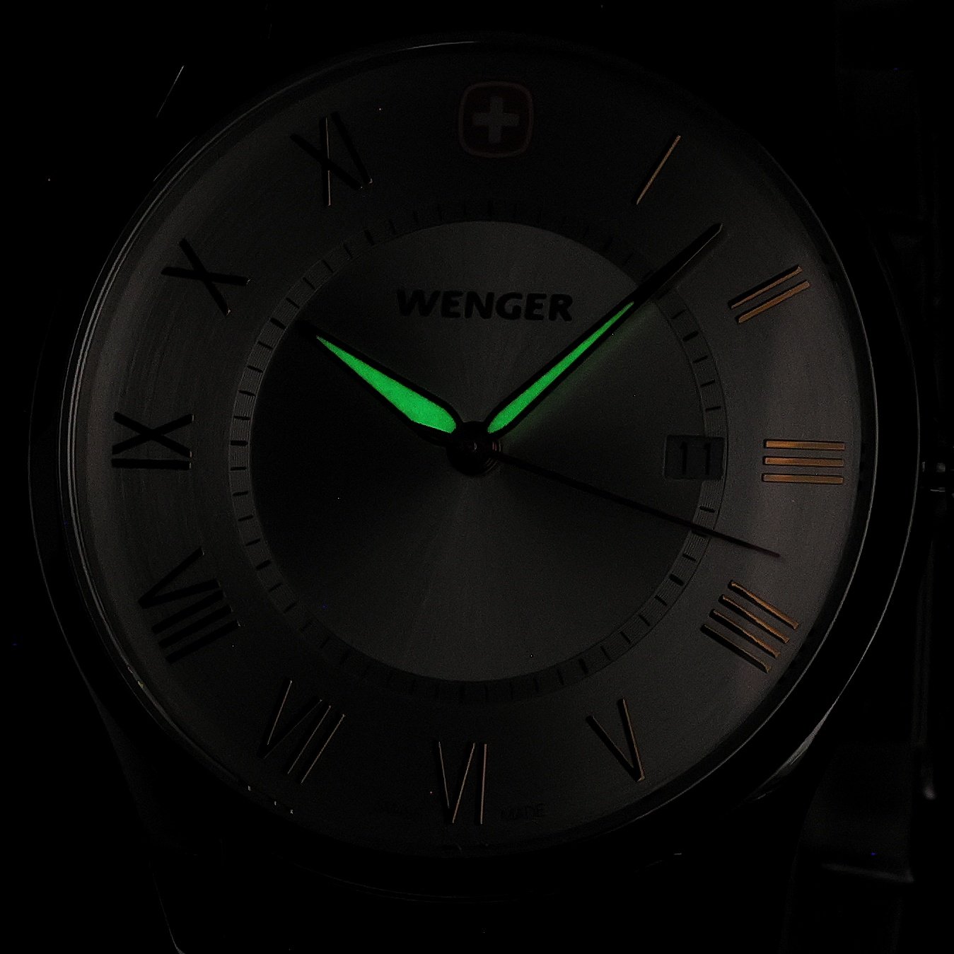 Wenger 011441136 zegarek srebrny klasyczny City Classic bransoleta - miniatura 5