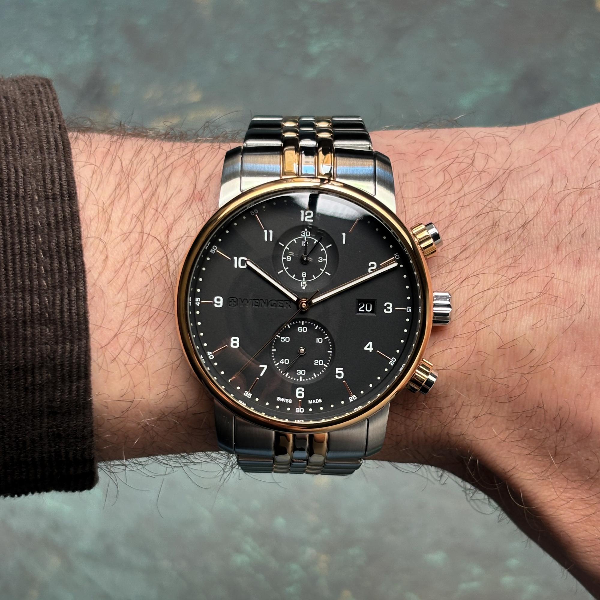 Wenger 011743129 Urban Urban Classic Chrono zegarek męski klasyczny mineralne z powłoką szafirową - miniatura 8