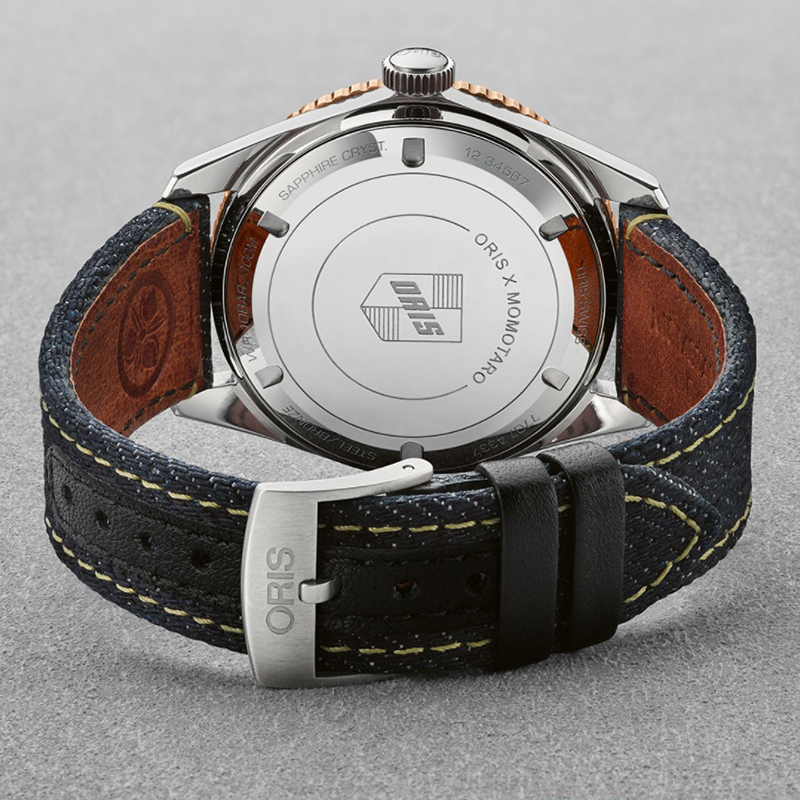 Oris 01 733 7707 4337-SET zegarek srebrny klasyczny Divers pasek - miniatura 6