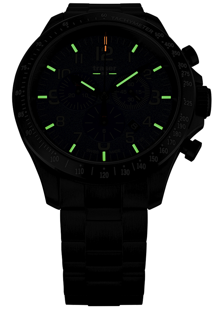 zegarek Traser TS-109462 P67 Officer Pro Chronograph Blue Steel Bracelet męski z tachometr P67 Officer Pro - miniatura 4