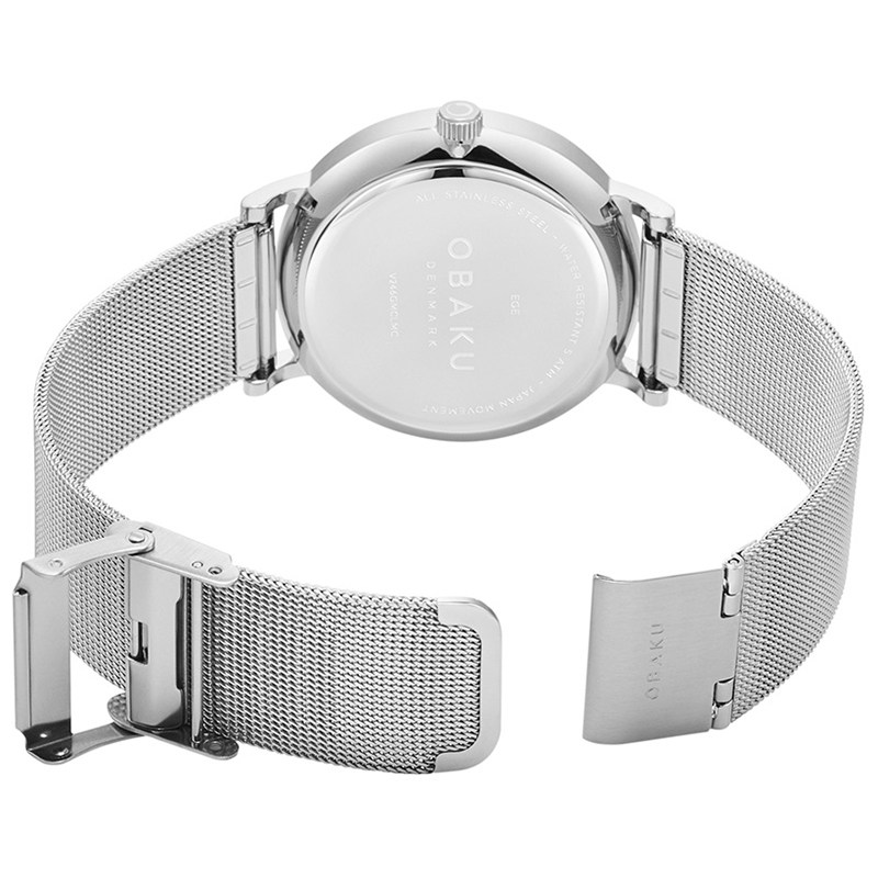Obaku Denmark V246GMCLMC zegarek srebrny klasyczny Slim bransoleta - miniatura 5