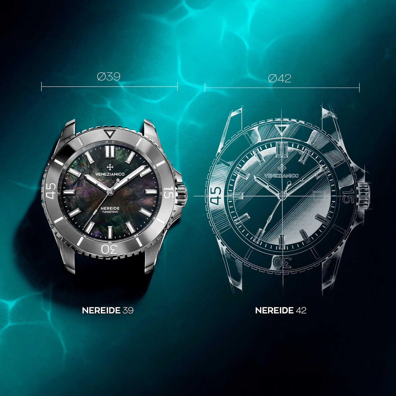 zegarek 3121540C automatyczny damski Nereide Tungsteno