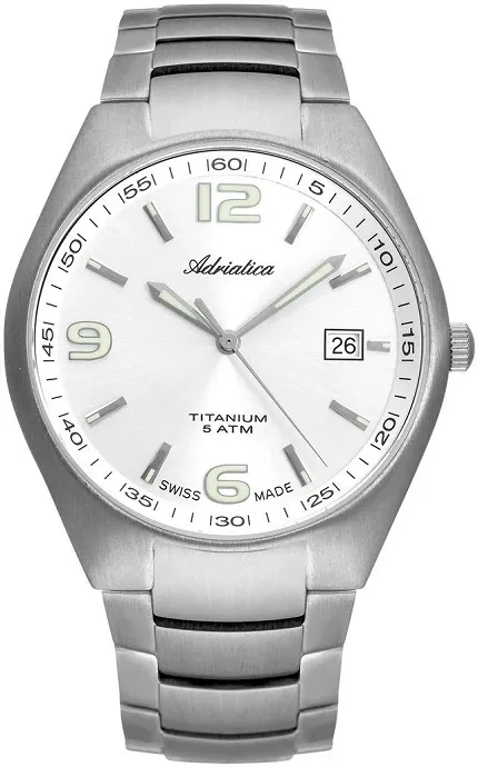 zegarek Adriatica A10694153Q szary Bransoleta - zdjęcie 1
