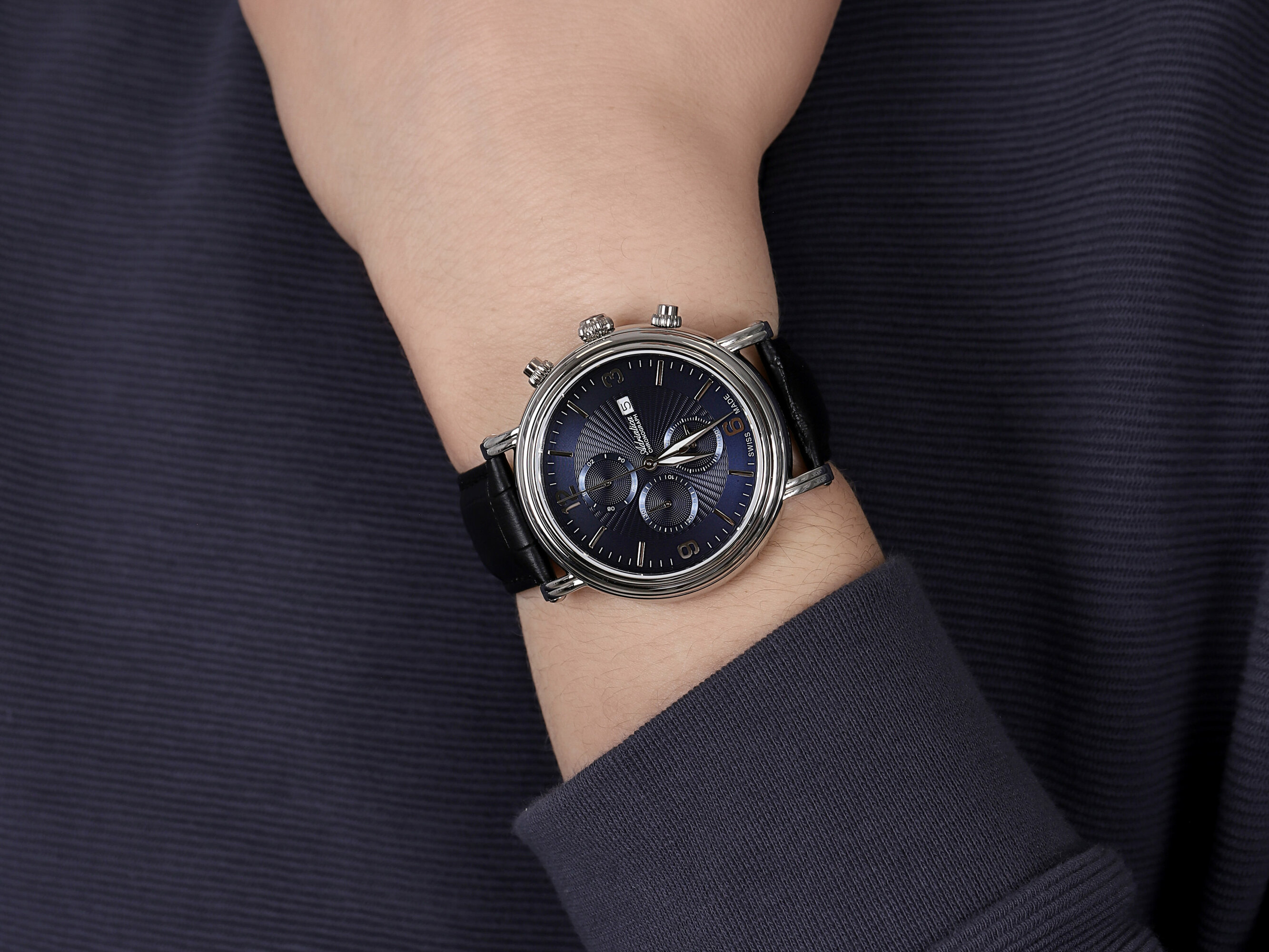 zegarek Adriatica A1194.5255CH Chronograph męski z chronograf Pasek