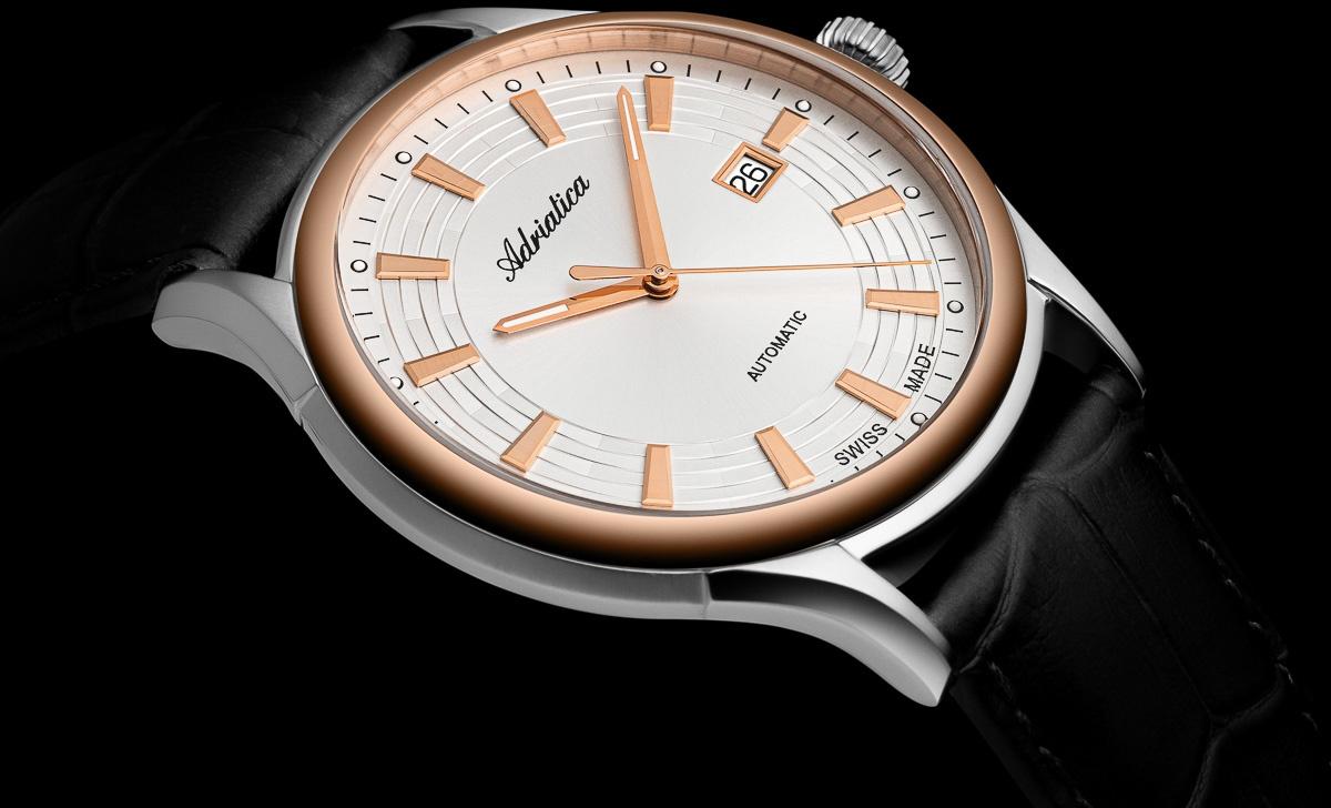 zegarek Adriatica A2804R213A srebrny Automatic
