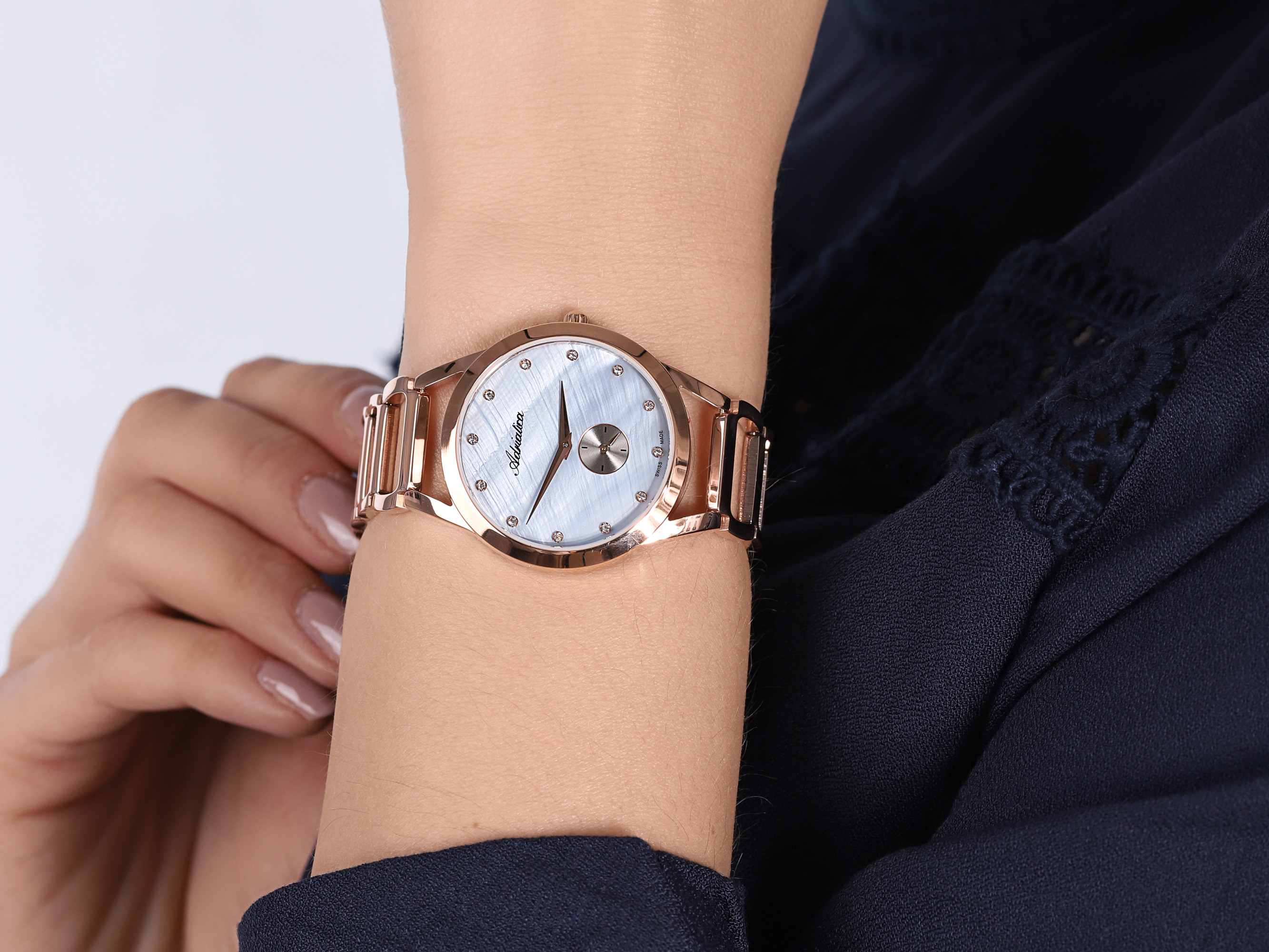 zegarek Adriatica A3725.914ZQ kwarcowy damski Bransoleta Fashion