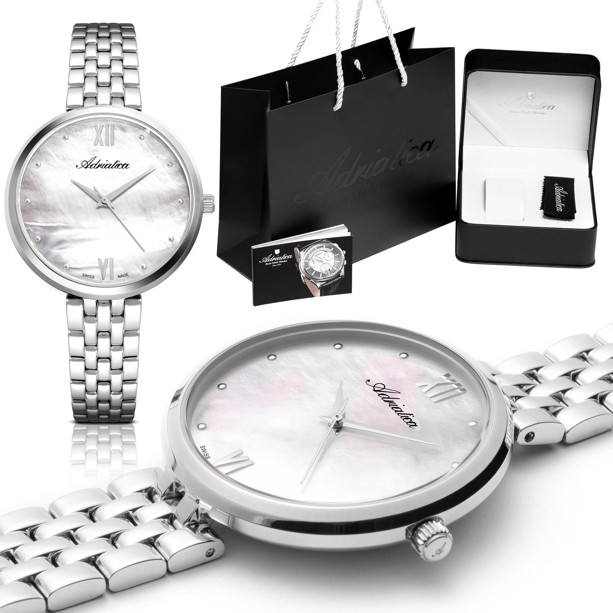 zegarek Adriatica A3760518FQ kwarcowy damski Bransoleta Fashion