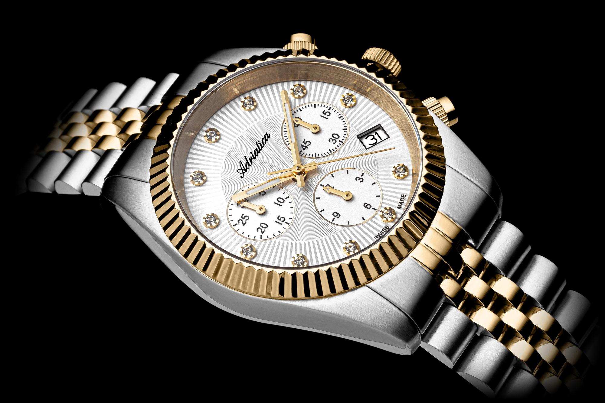 zegarek Adriatica A38092143CH kwarcowy damski Damskie Classic Chronograf - miniatura 9