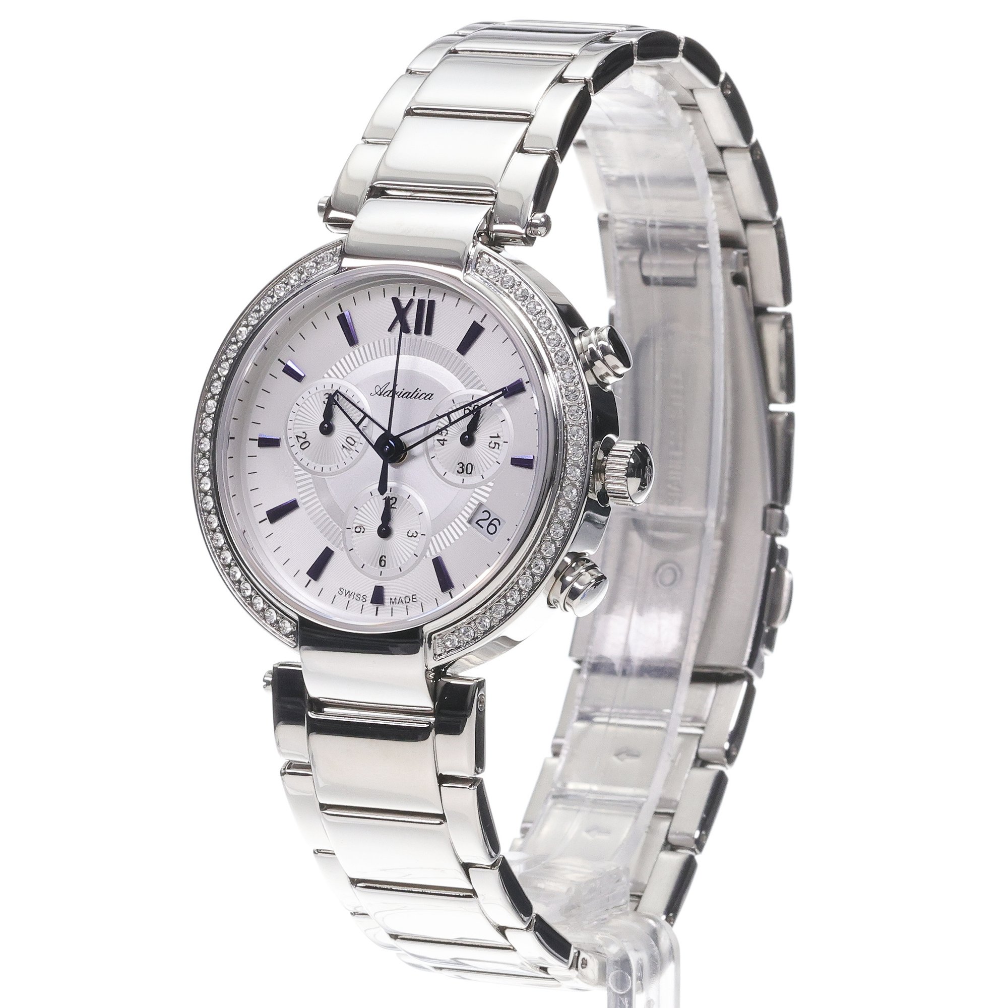 zegarek Adriatica A381151B3CH kwarcowy damski Bransoleta Chronograph
