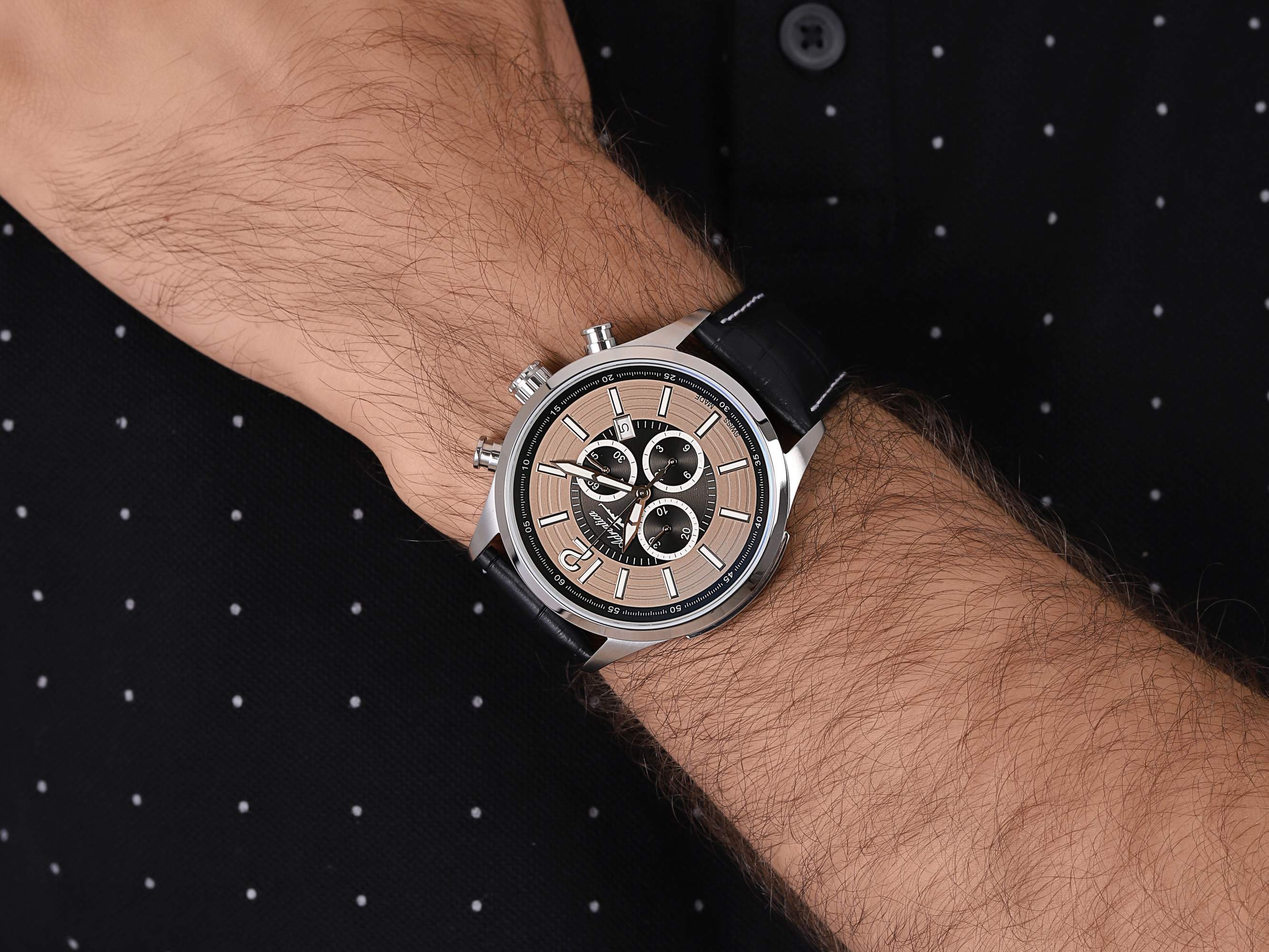 zegarek Adriatica A8188.5257CH męski z chronograf Pasek