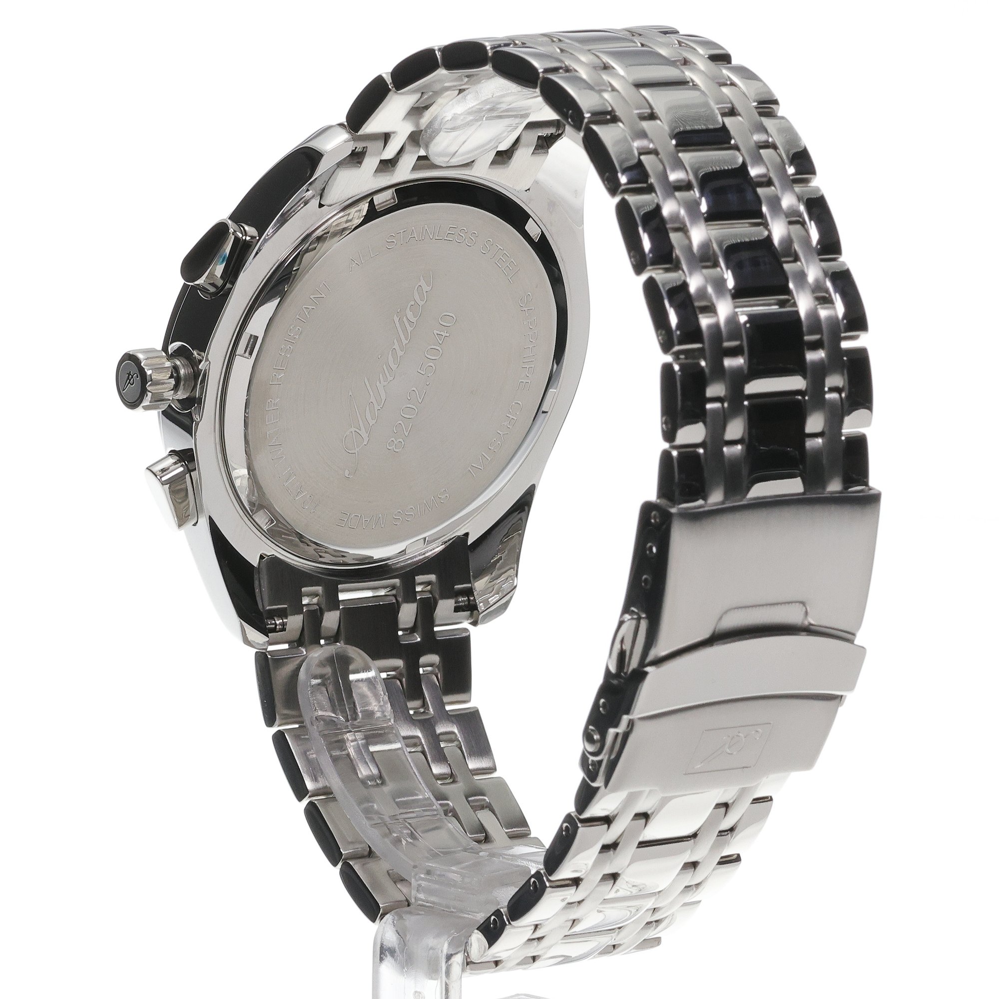 zegarek Adriatica A82025115CH Chronograph męski z chronograf Bransoleta - miniatura 4