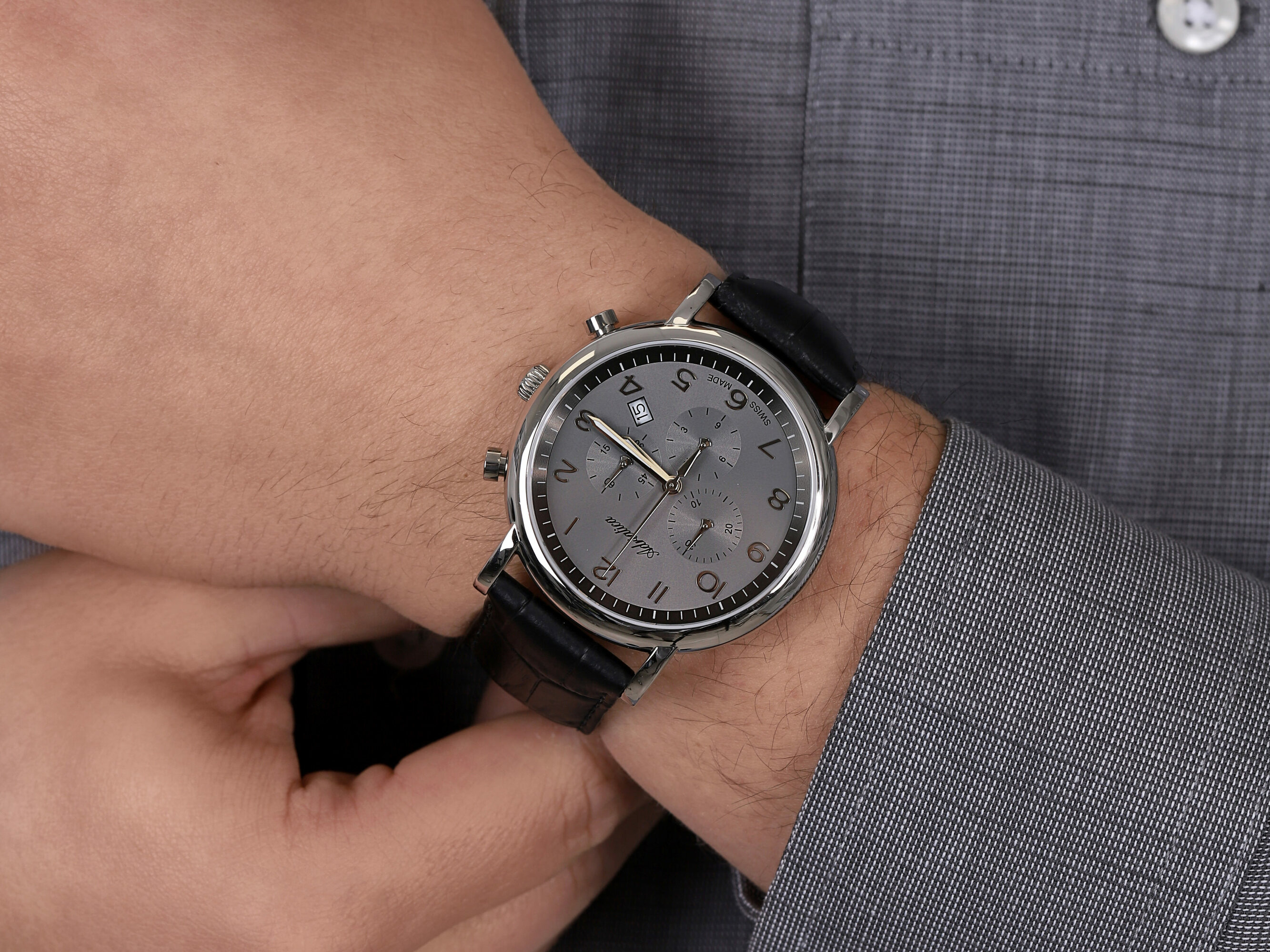 zegarek Adriatica A8297.5227CH Chronograph męski z chronograf Pasek - miniatura 2