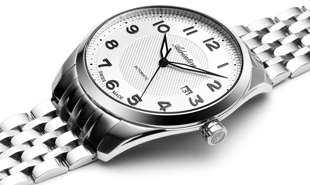 zegarek Adriatica A83095123A srebrny Automatic