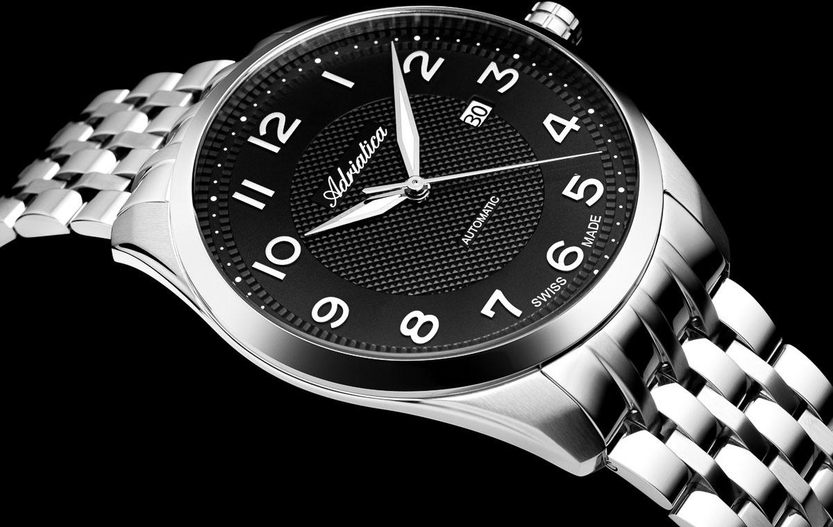 zegarek Adriatica A83095126A srebrny Automatic