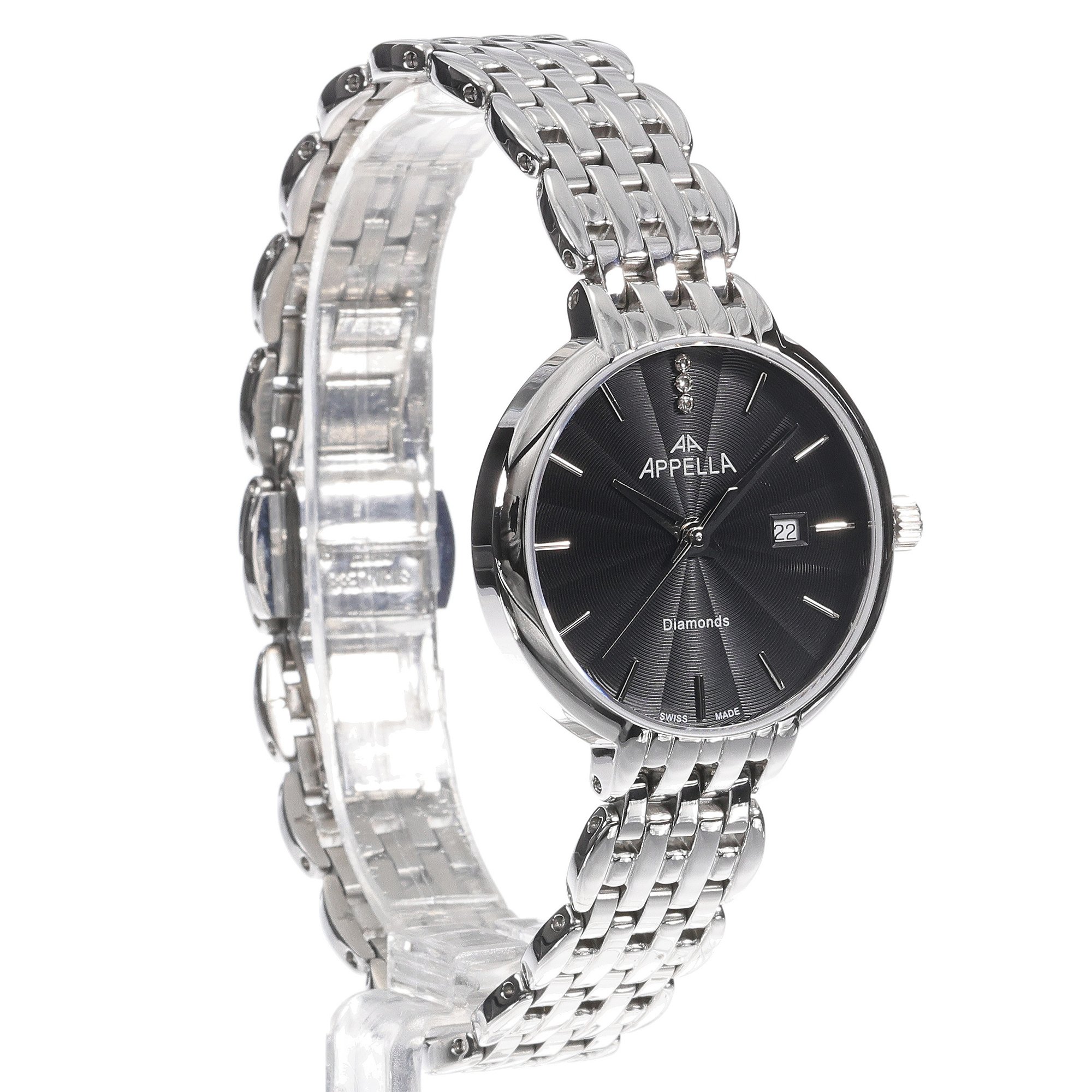 zegarek Appella L320005114DQ srebrny Diamonds - miniatura 3