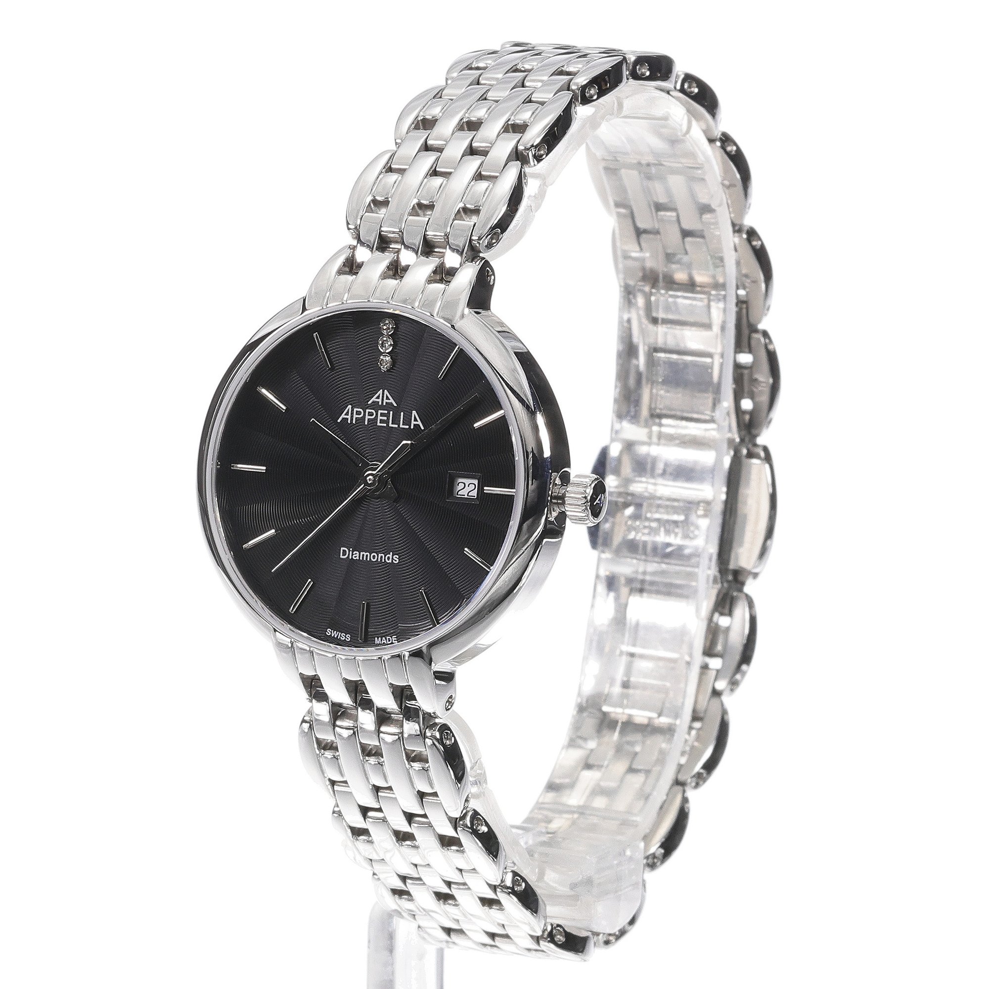 zegarek Appella L320005114DQ srebrny Diamonds - miniatura 2