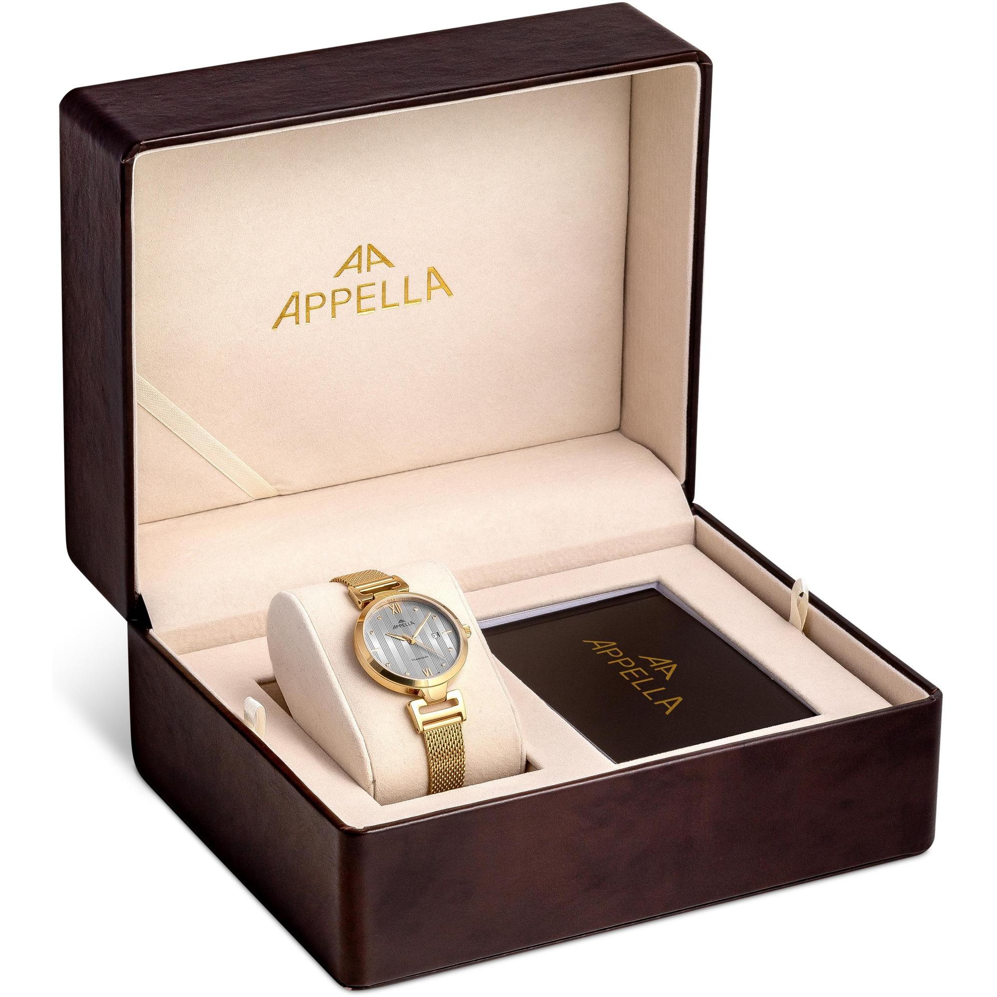 zegarek Appella L500011187DQ złoty Diamonds - miniatura 9