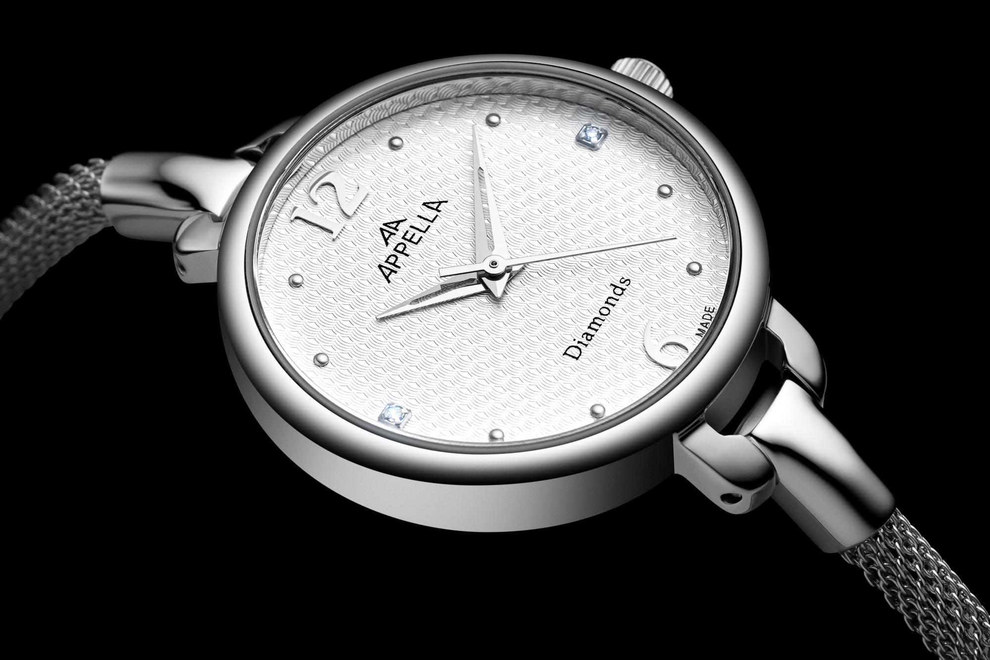 zegarek Appella L500035173DQ srebrny Diamonds - miniatura 7