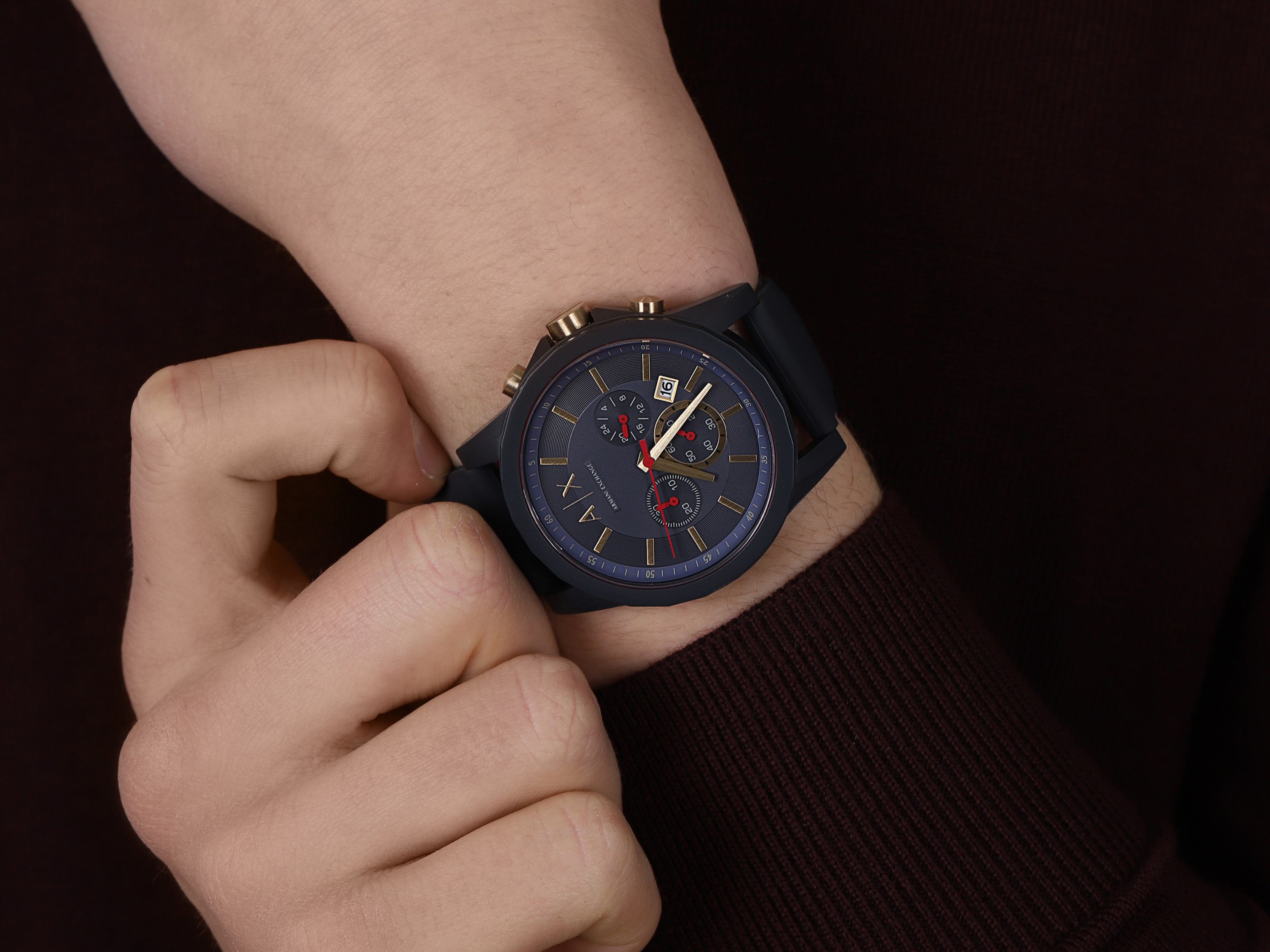 zegarek Armani Exchange AX1335 męski z chronograf Fashion - miniatura 6