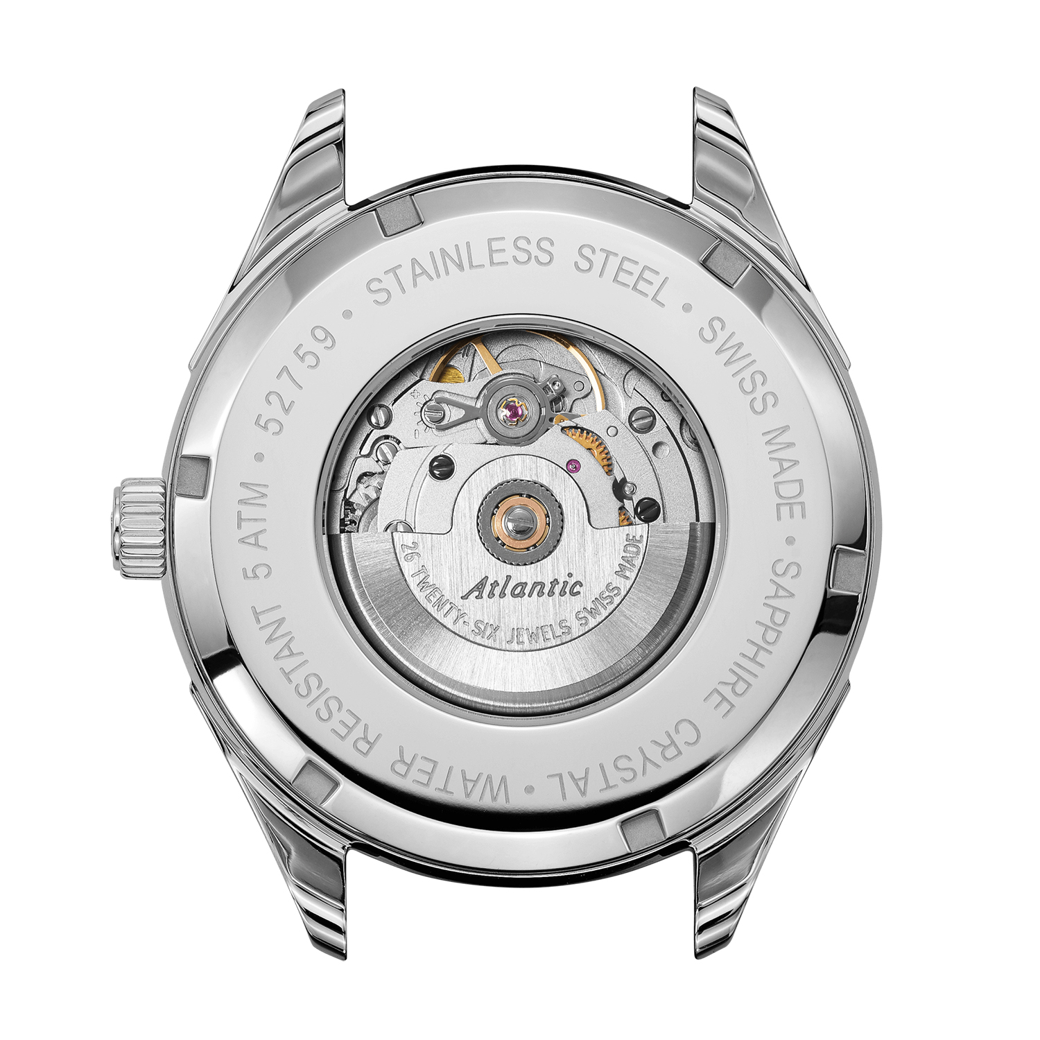 zegarek Atlantic 52759.41.61S automatyczny męski Worldmaster - miniatura 4