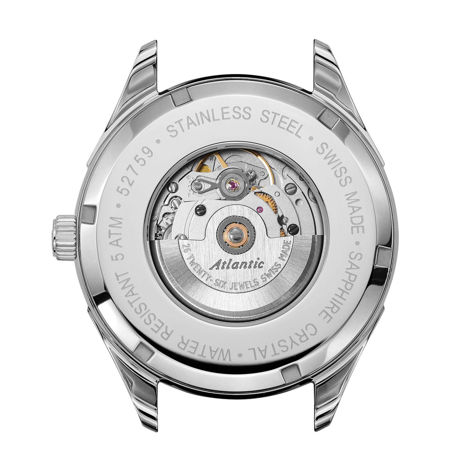 zegarek Atlantic 52759.41.61SM automatyczny męski Worldmaster - miniatura 4