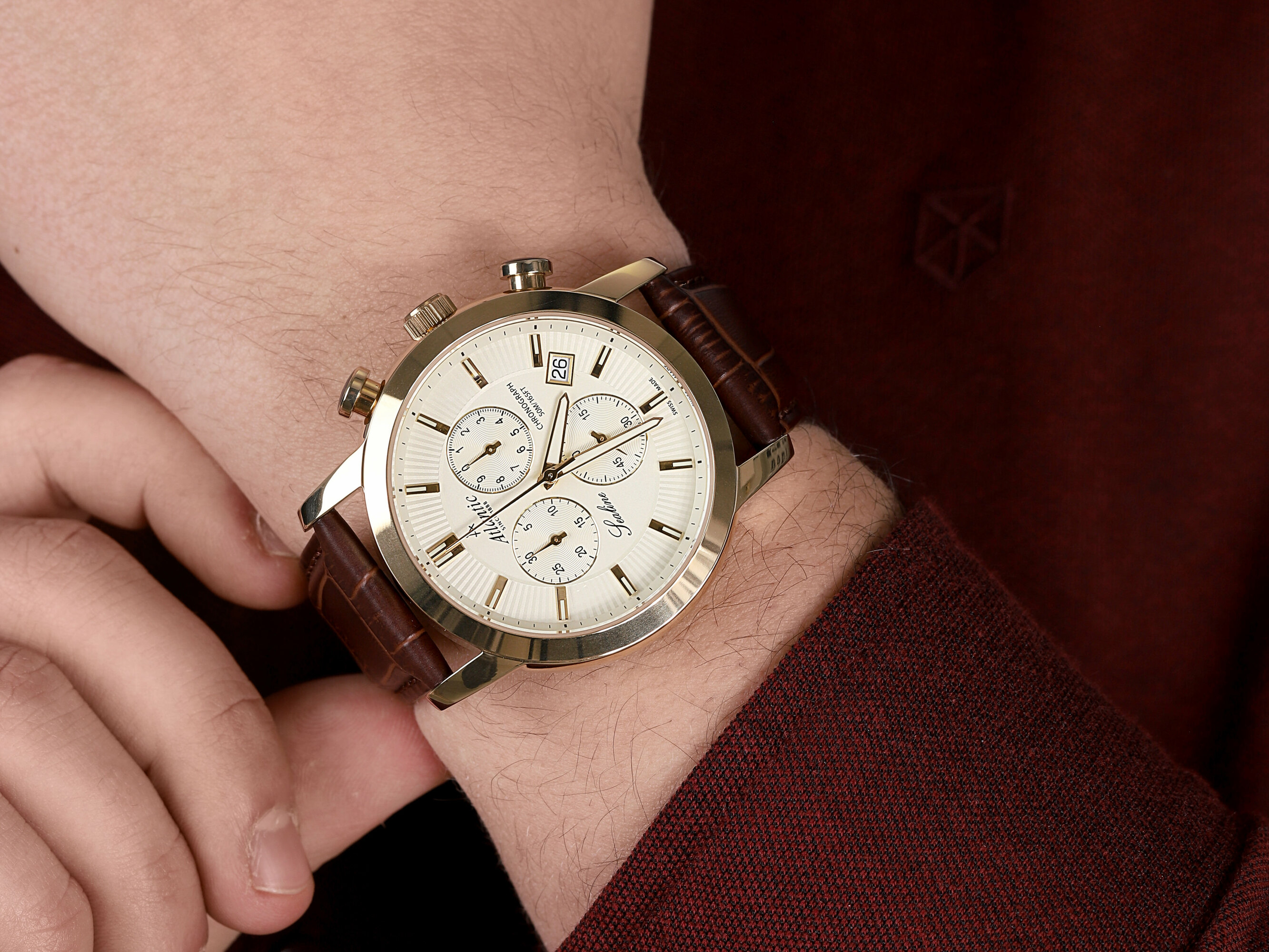 zegarek Atlantic 62450.45.31 męski z chronograf Sealine - miniatura 2