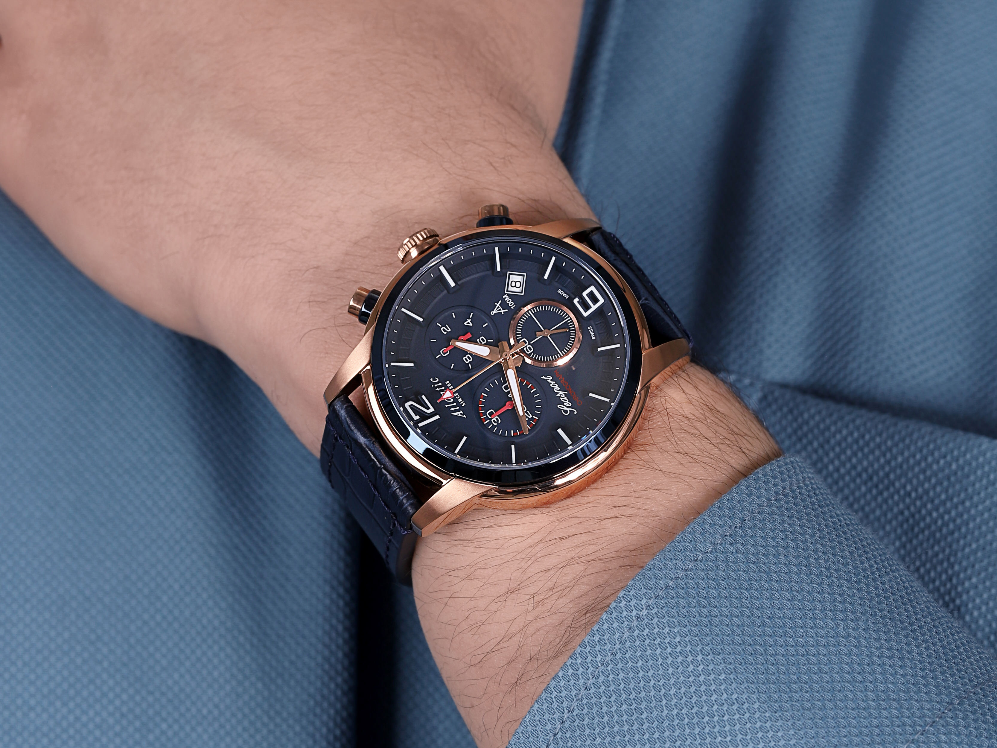 zegarek Atlantic 87461.44.55 męski z chronograf Seasport - miniatura 2