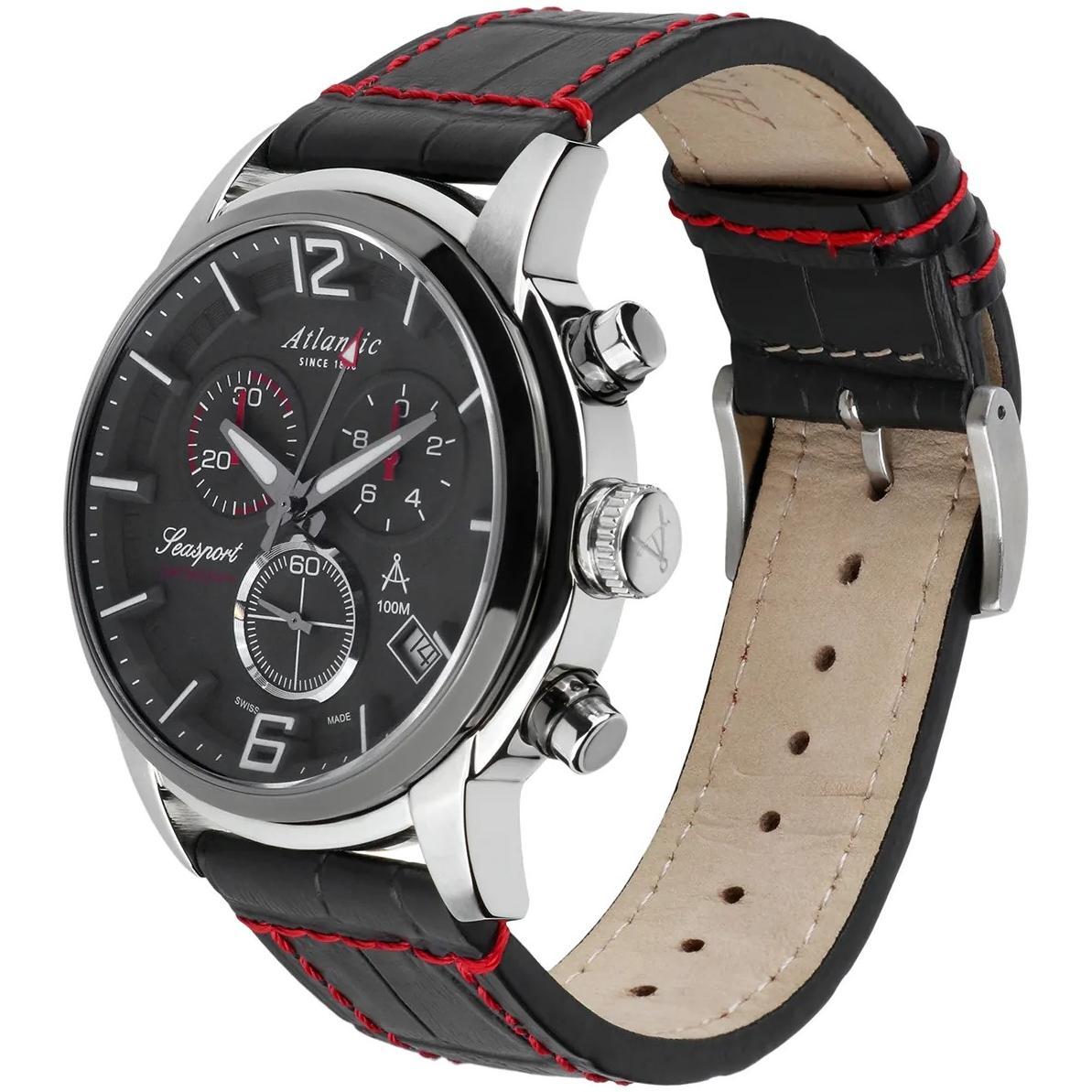 zegarek Atlantic 874614245 męski z chronograf Seasport - miniatura 3