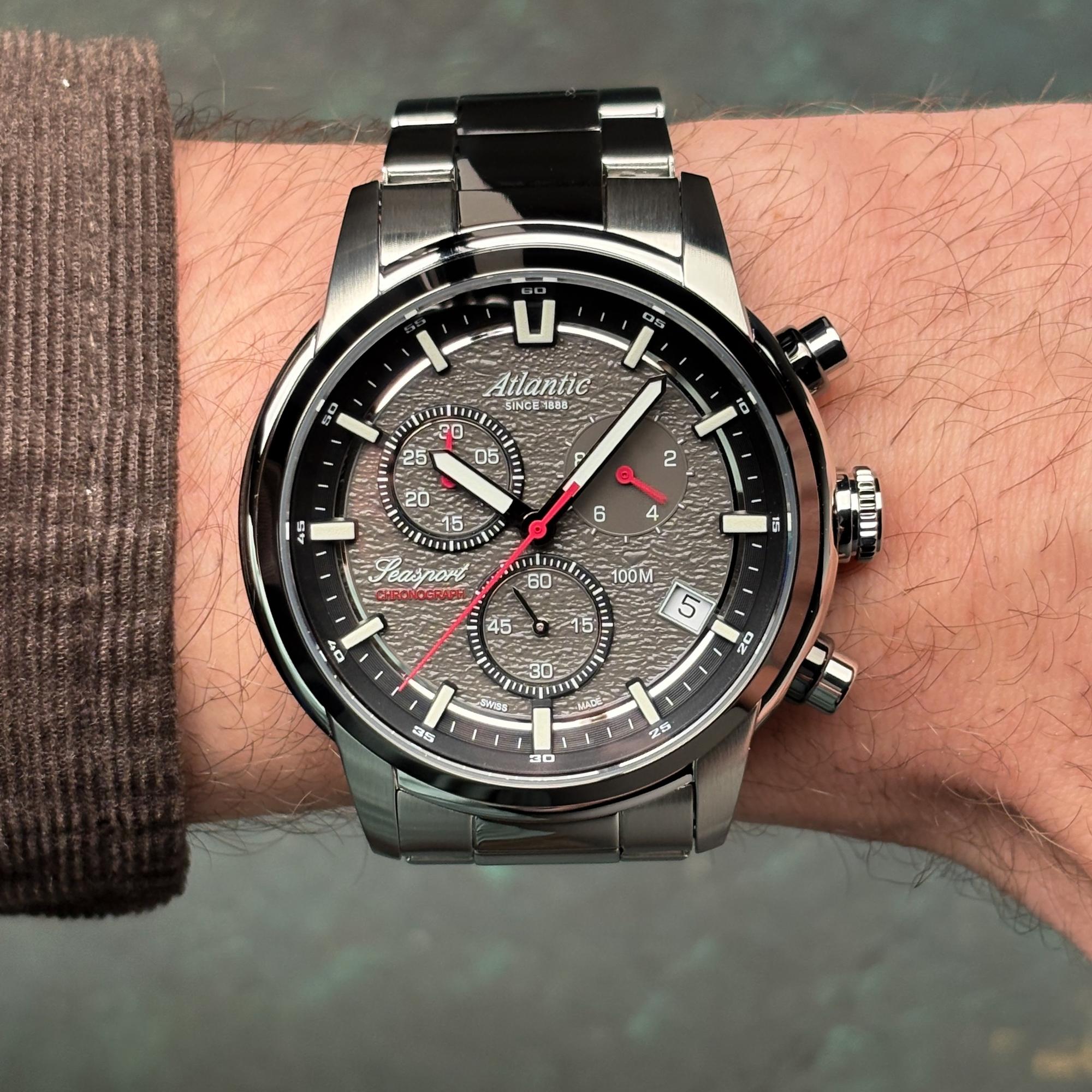 zegarek Atlantic 874664241 kwarcowy męski Seaport Seaport ND Chronograph - miniatura 6