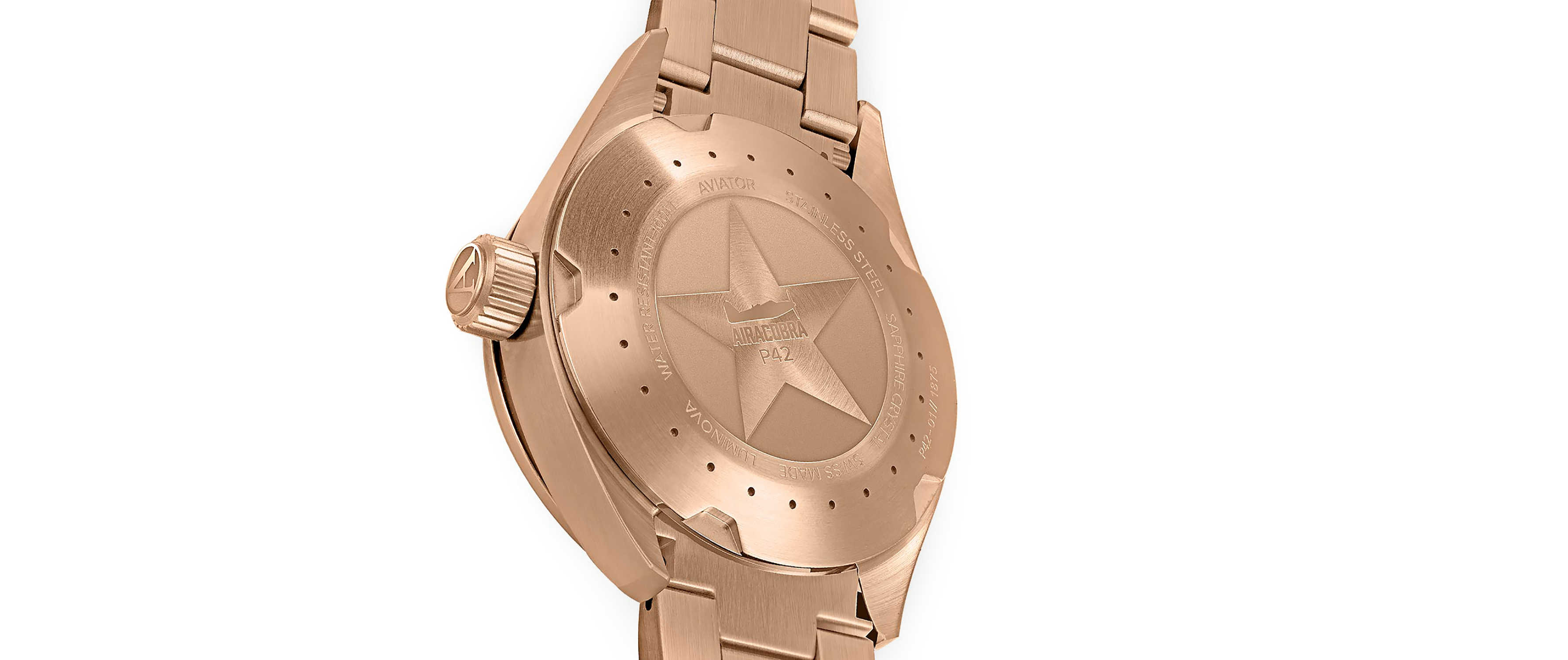 zegarek Aviator V.1.22.2.152.5 kwarcowy męski Airacobra AIRACOBRA P42 BIG DATE Quartz - miniatura 3