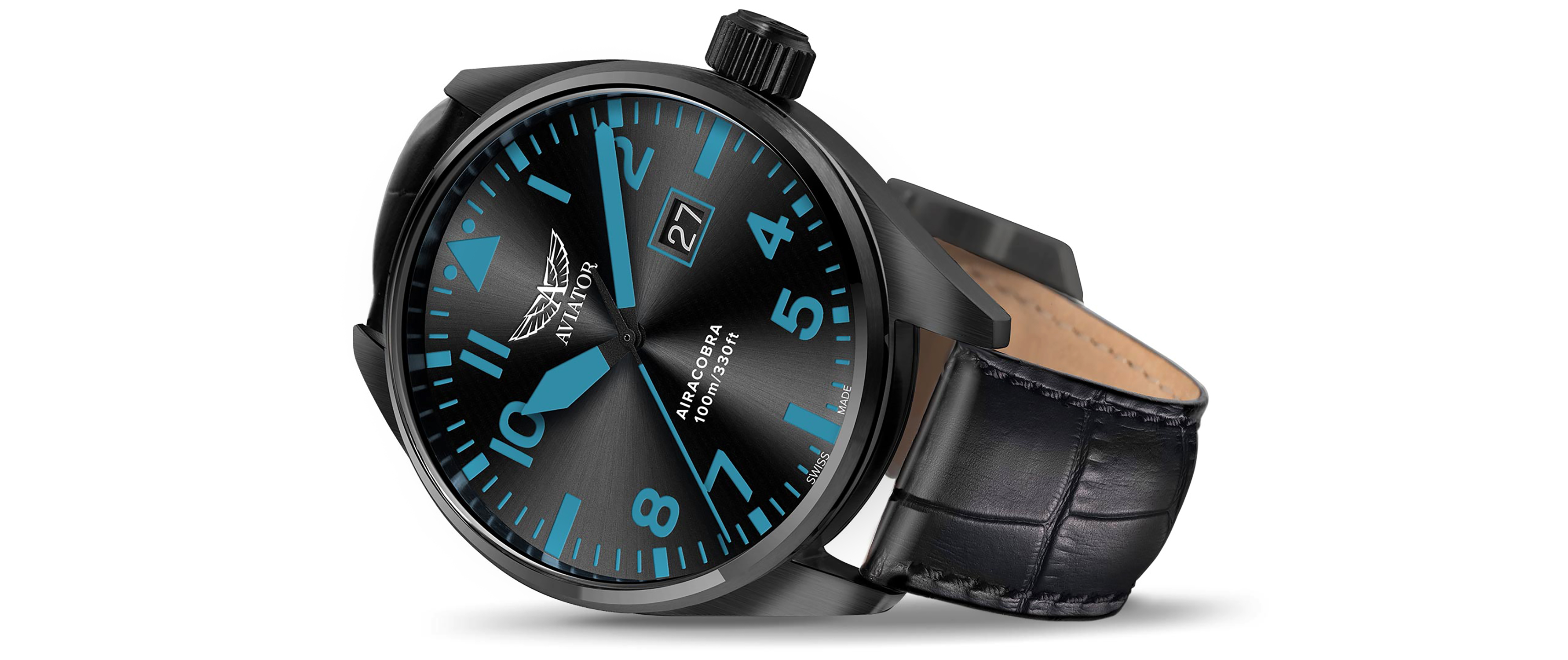 zegarek Aviator V.1.22.5.188.4 czarny Airacobra - miniatura 2