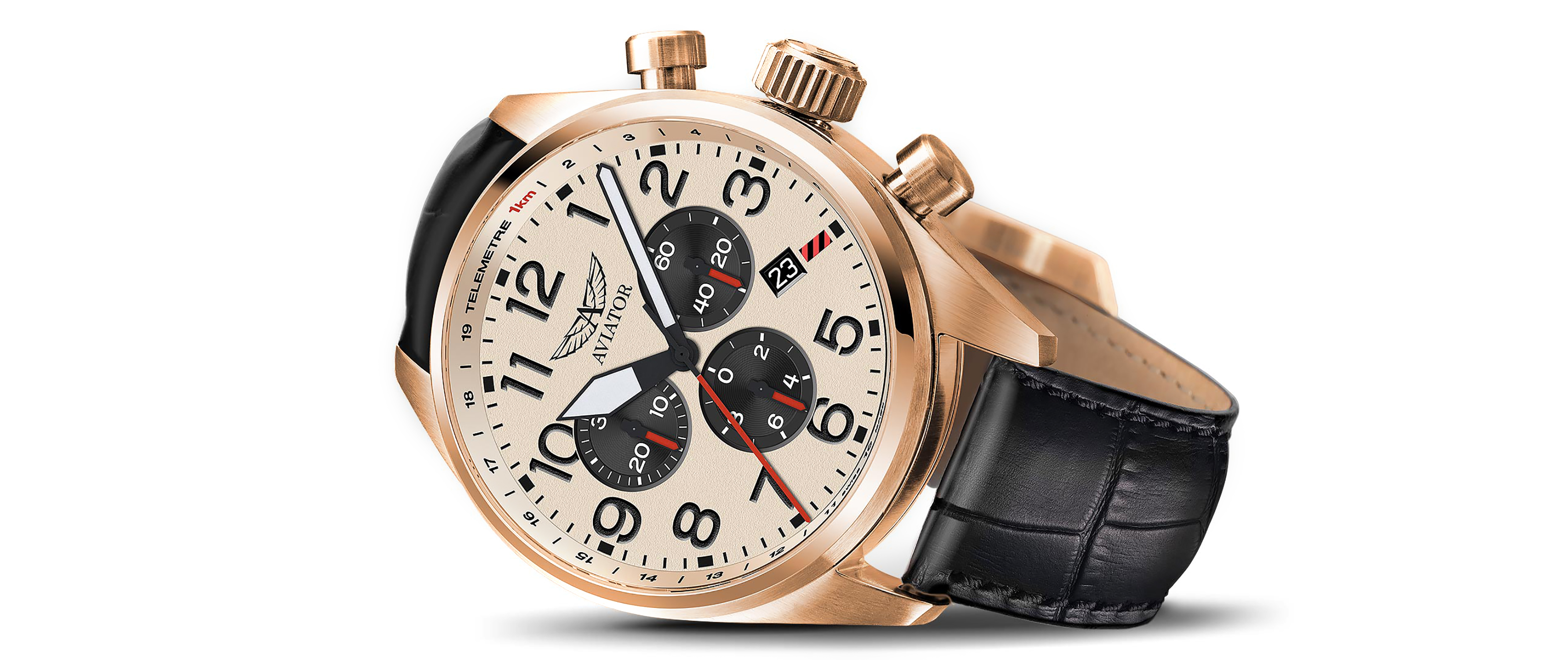 zegarek Aviator V.2.25.2.173.4 kwarcowy męski Airacobra AIRACOBRA P45 CHRONO - miniatura 6