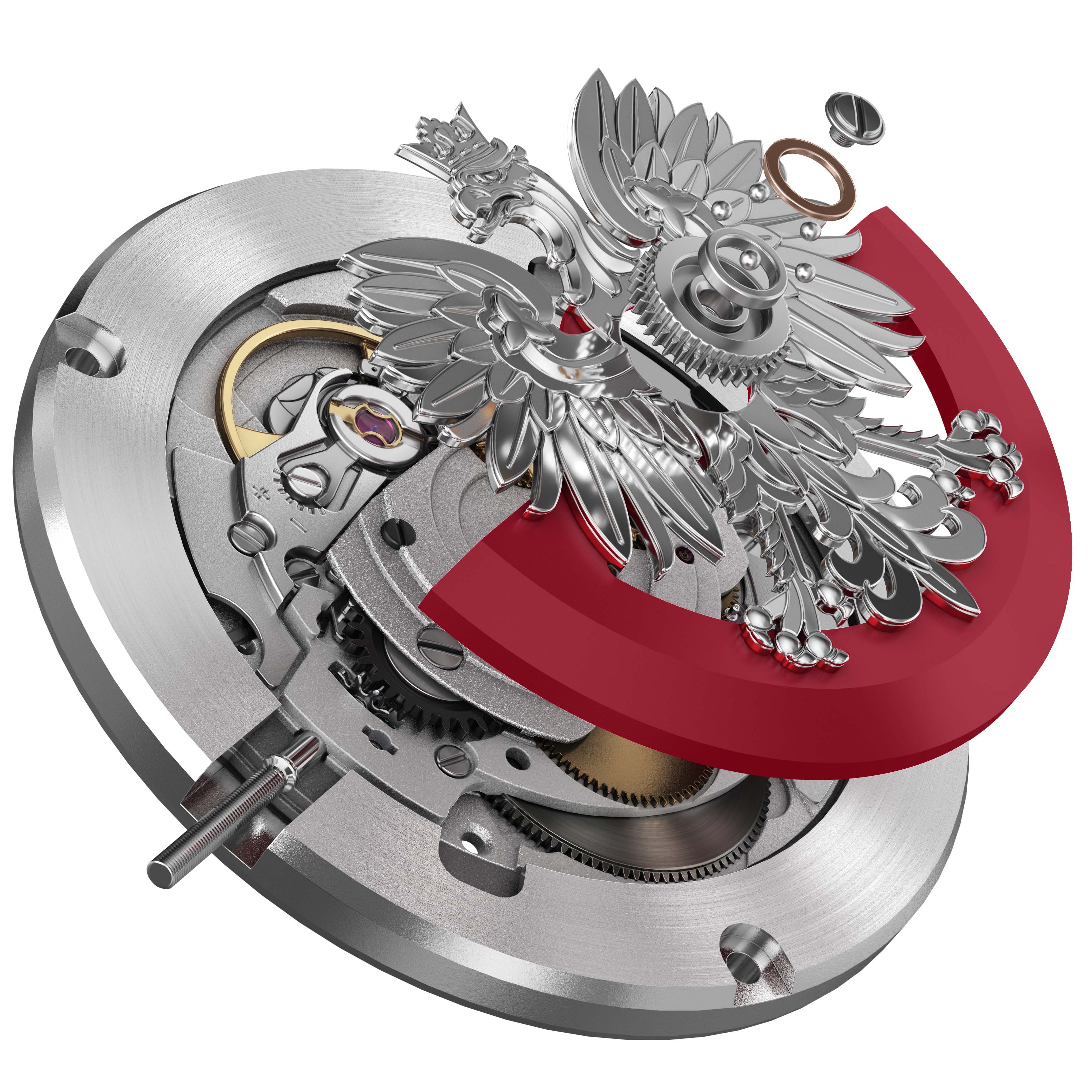 zegarek Aviator V.3.35.0.281.4 PL automatyczny męski Douglas Douglas Polish Edition Day-Date 2021 - miniatura 6