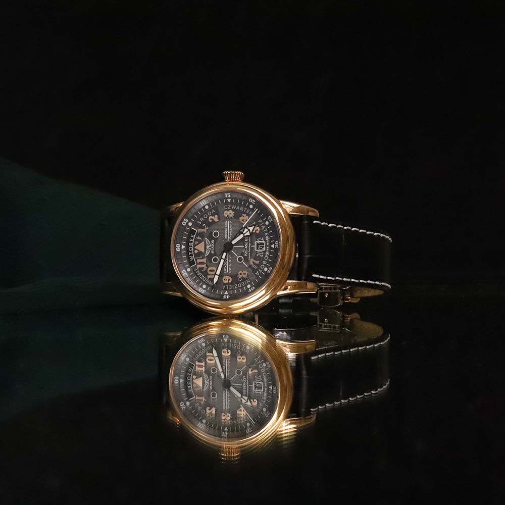 zegarek Aviator V.3.36.2.294.4 PL różowe złoto Douglas - miniatura 2