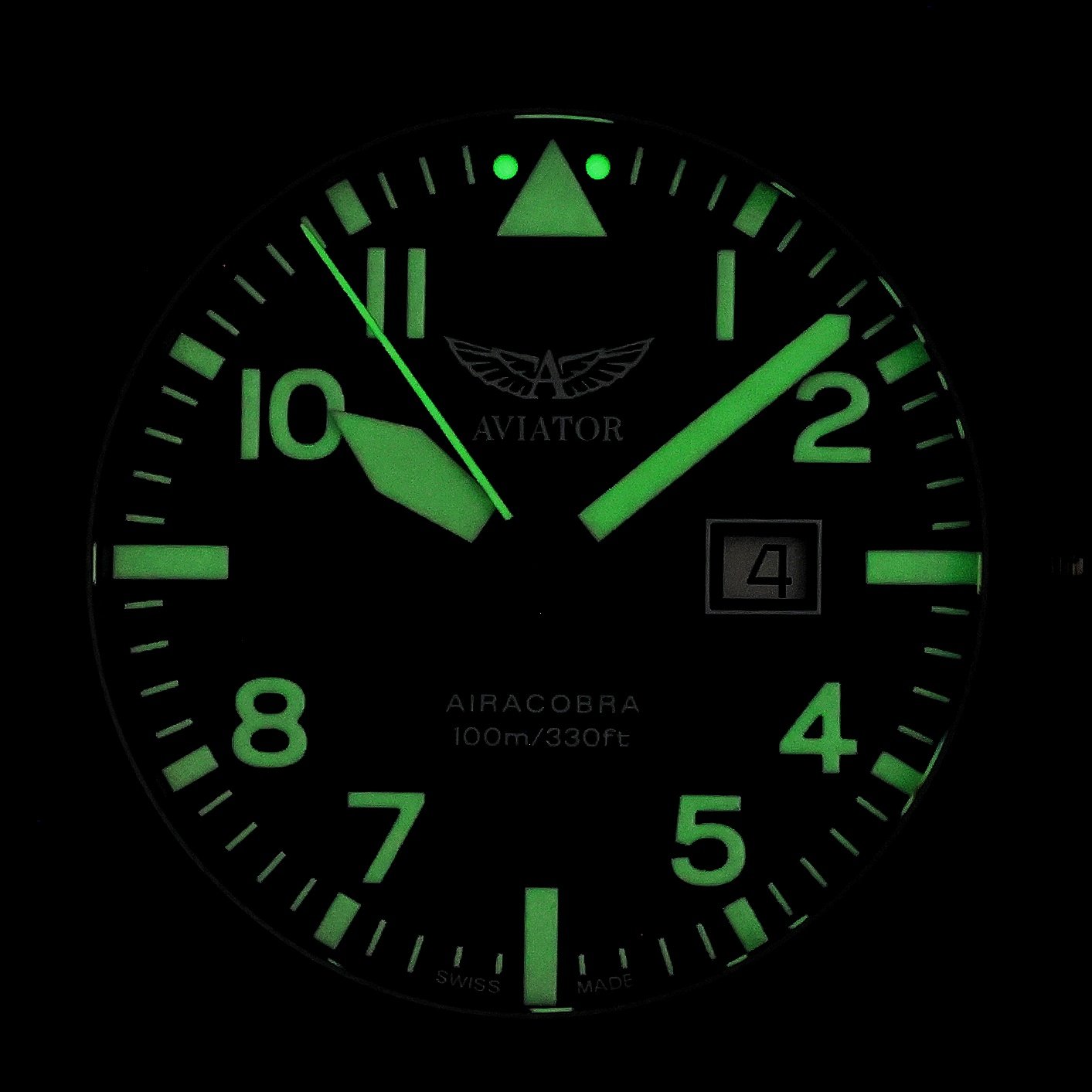 zegarek Aviator V12251485 czarny Airacobra - miniatura 5