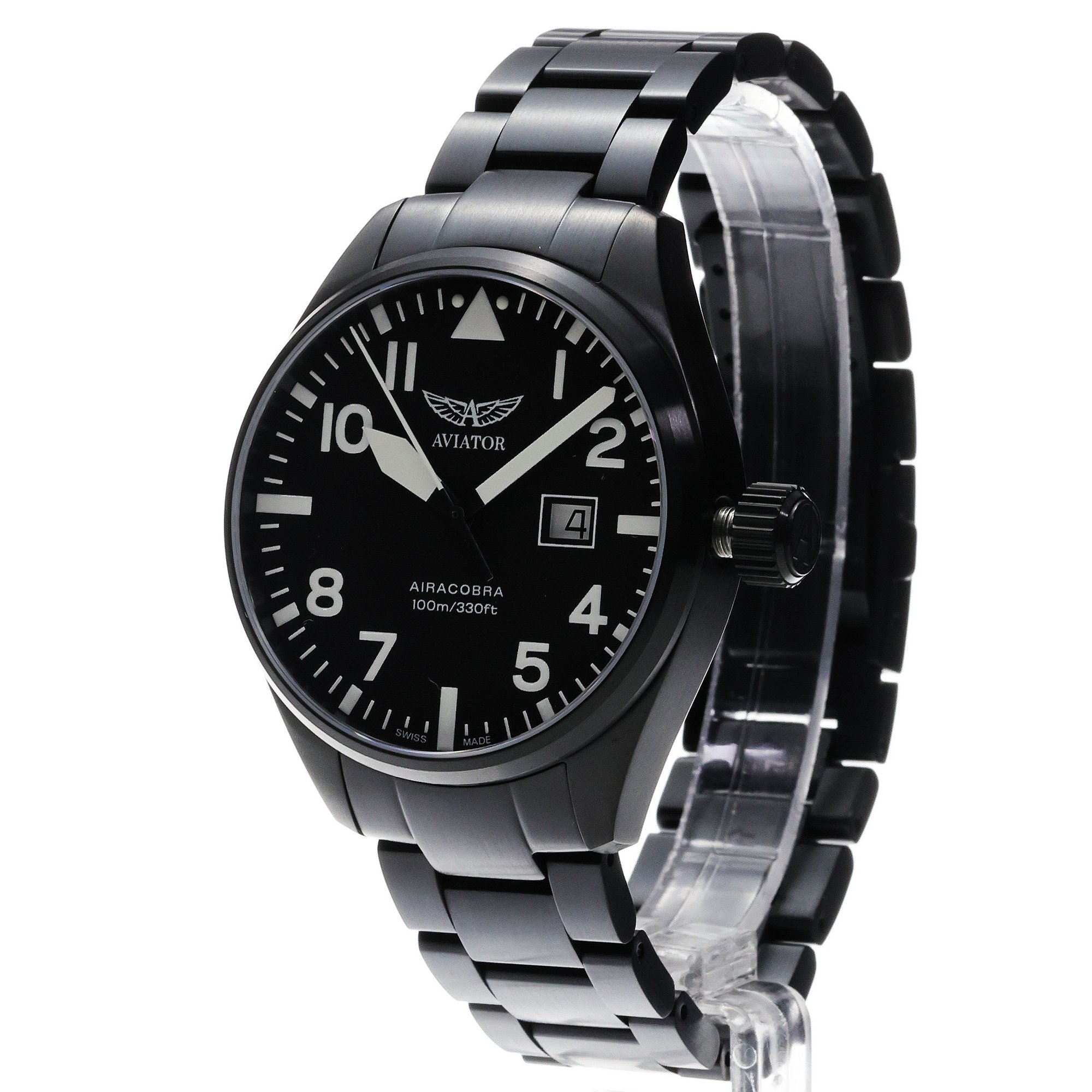 zegarek Aviator V12251485 kwarcowy męski Airacobra AIRACOBRA P42 BIG DATE Quartz - miniatura 2