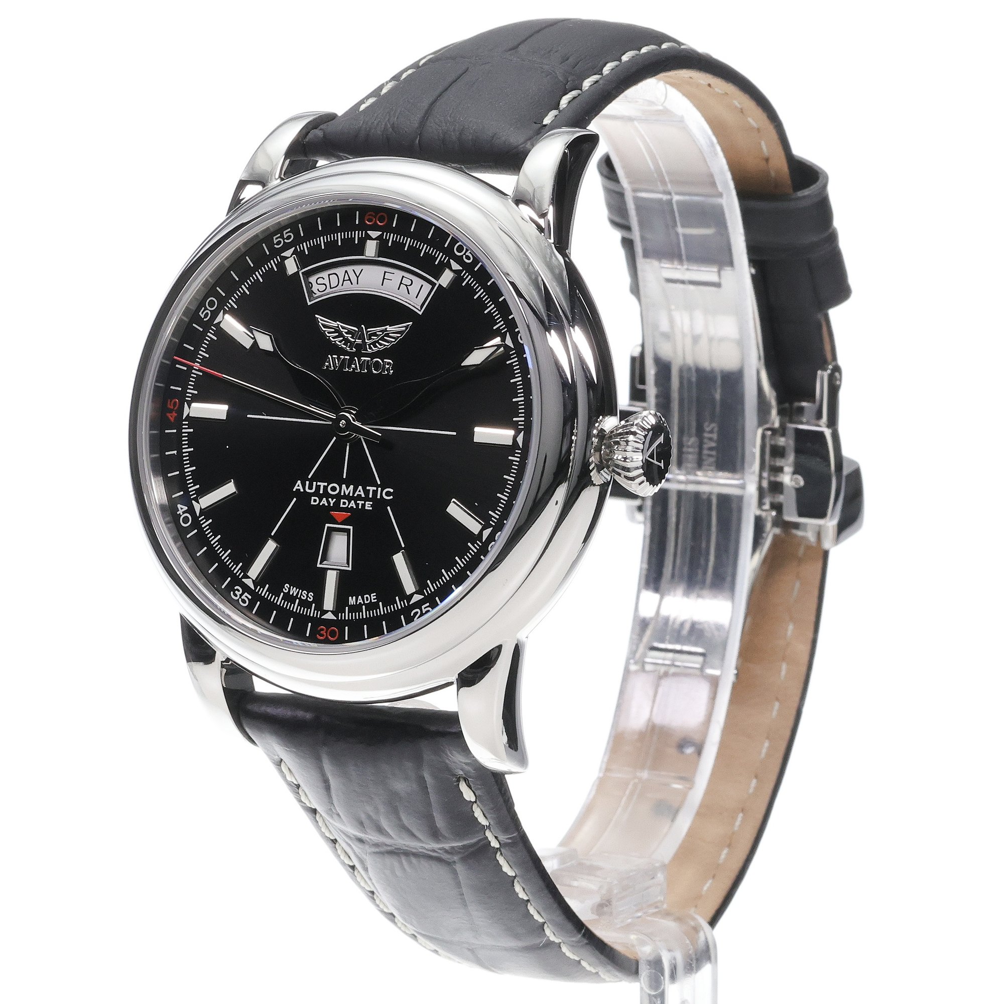 zegarek Aviator V32001424 DOUGLAS DAY-DATE Douglas szafirowe - miniatura 2