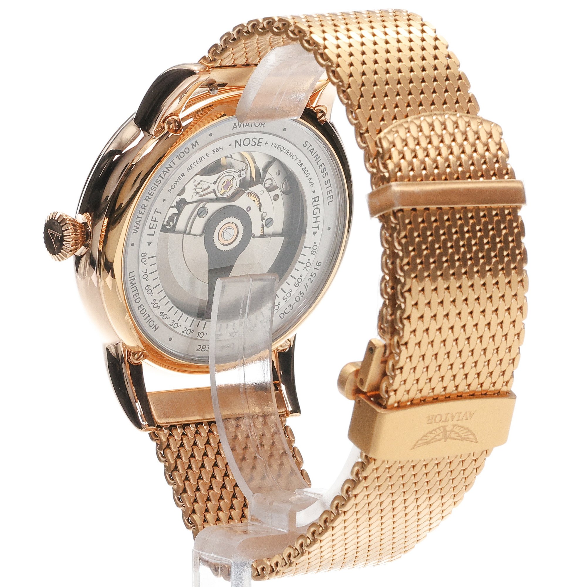 zegarek Aviator V33222375 różowe złoto Douglas - miniatura 4