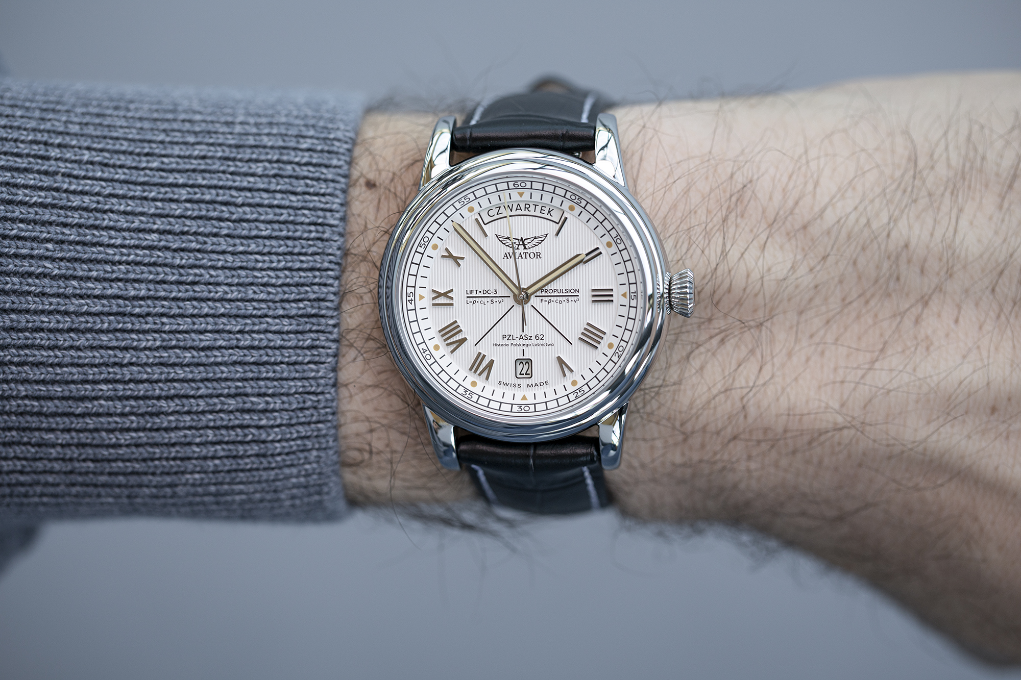 zegarek Aviator V33502814 PL automatyczny Douglas - miniatura 12